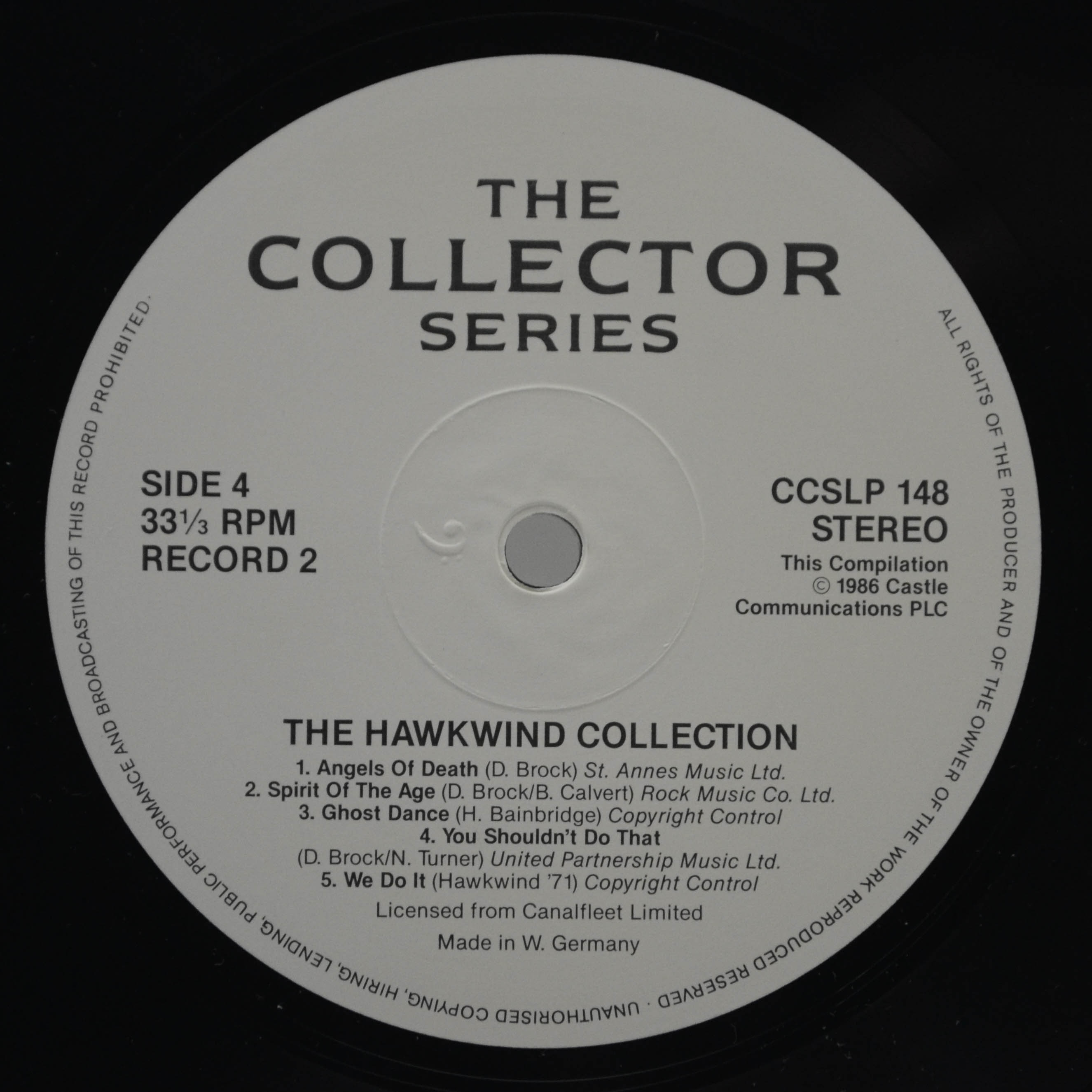 Виниловая пластинка Hawkwind — The Hawkwind Collection (2LP, UK), 1986
