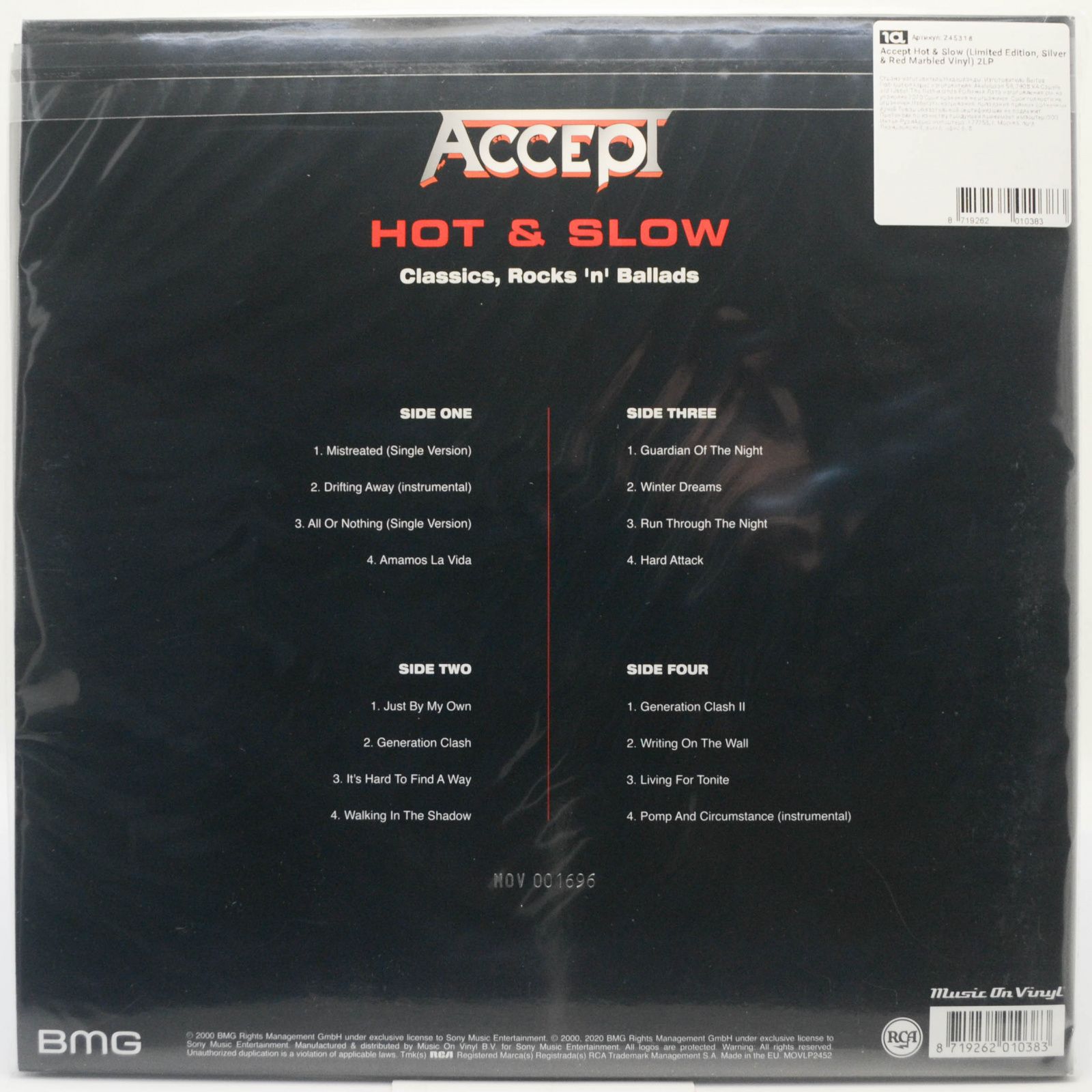 Accept — Classics, Rocks 'n' Ballads - Hot & Slow (2LP), 2000