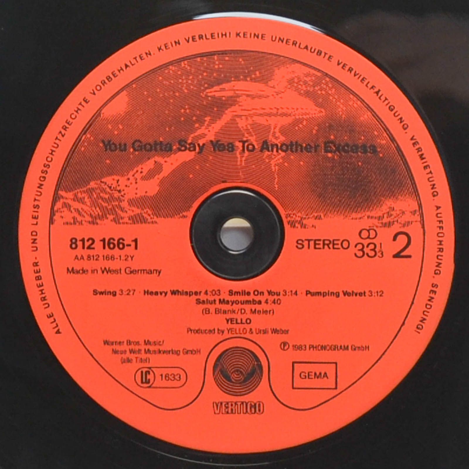 Yello — You Gotta Say Yes To Another Excess, 1983