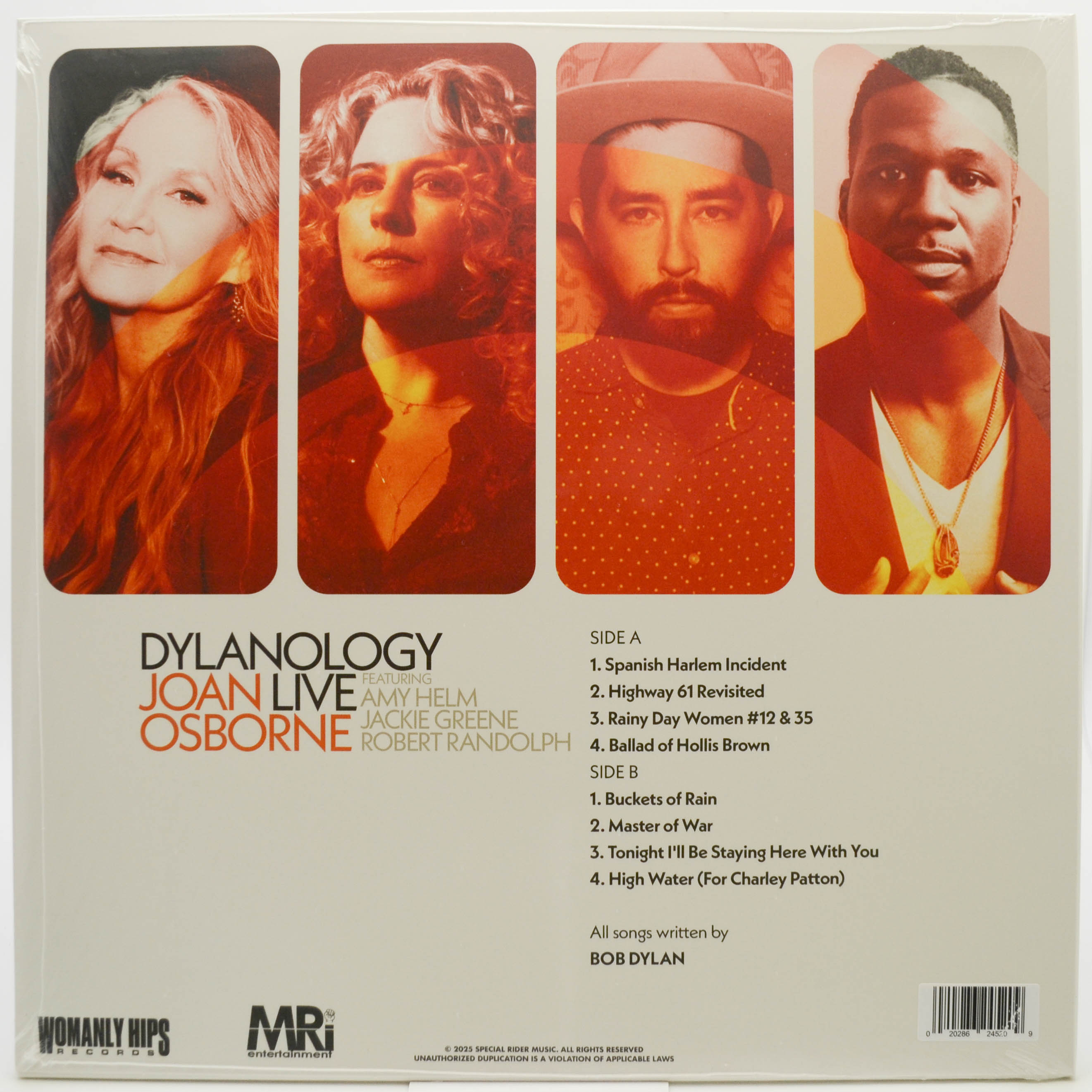 Виниловая пластинка Joan Osborne — Dylanology Live, 2025
