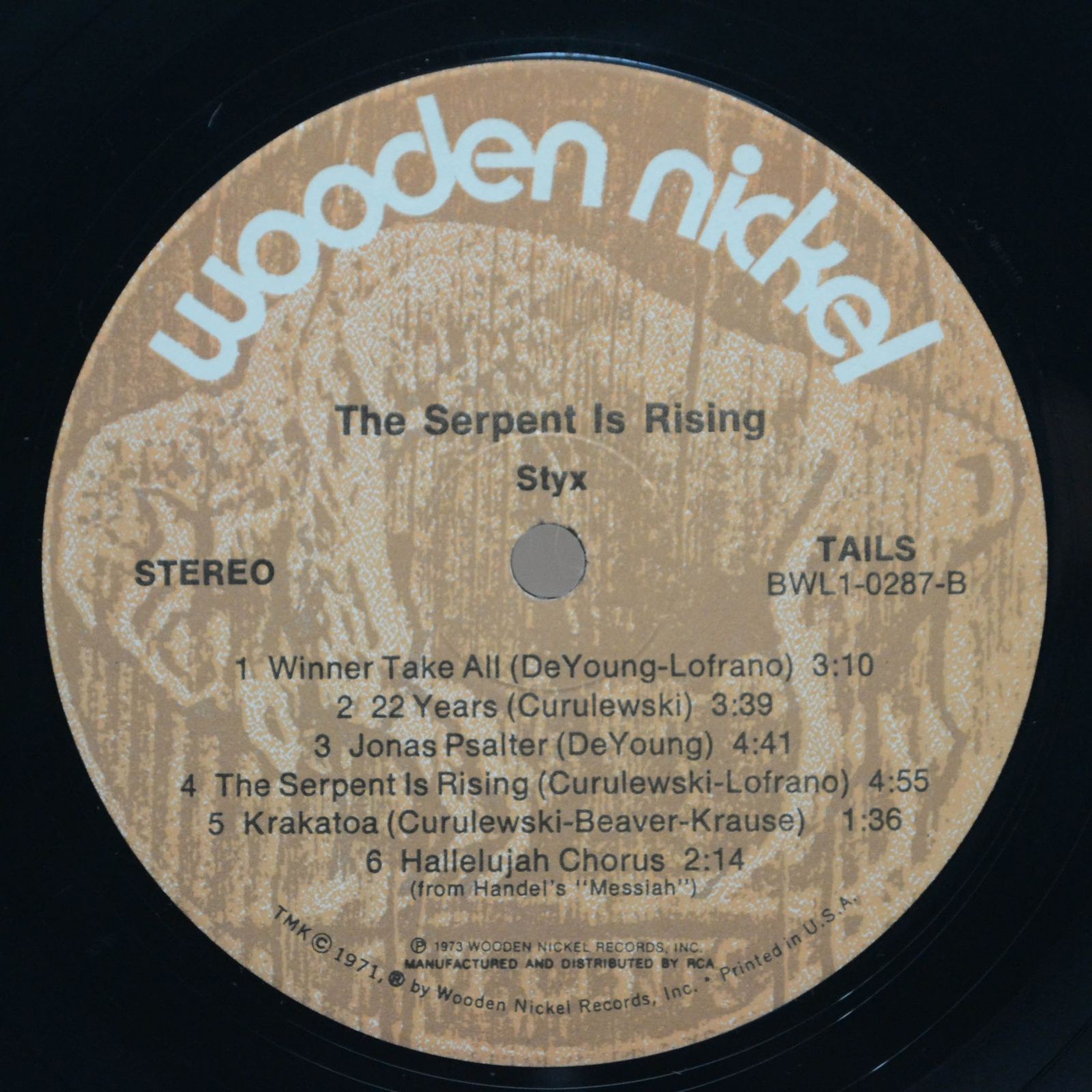 Styx — The Serpent Is Rising (1-st, USA), 1973