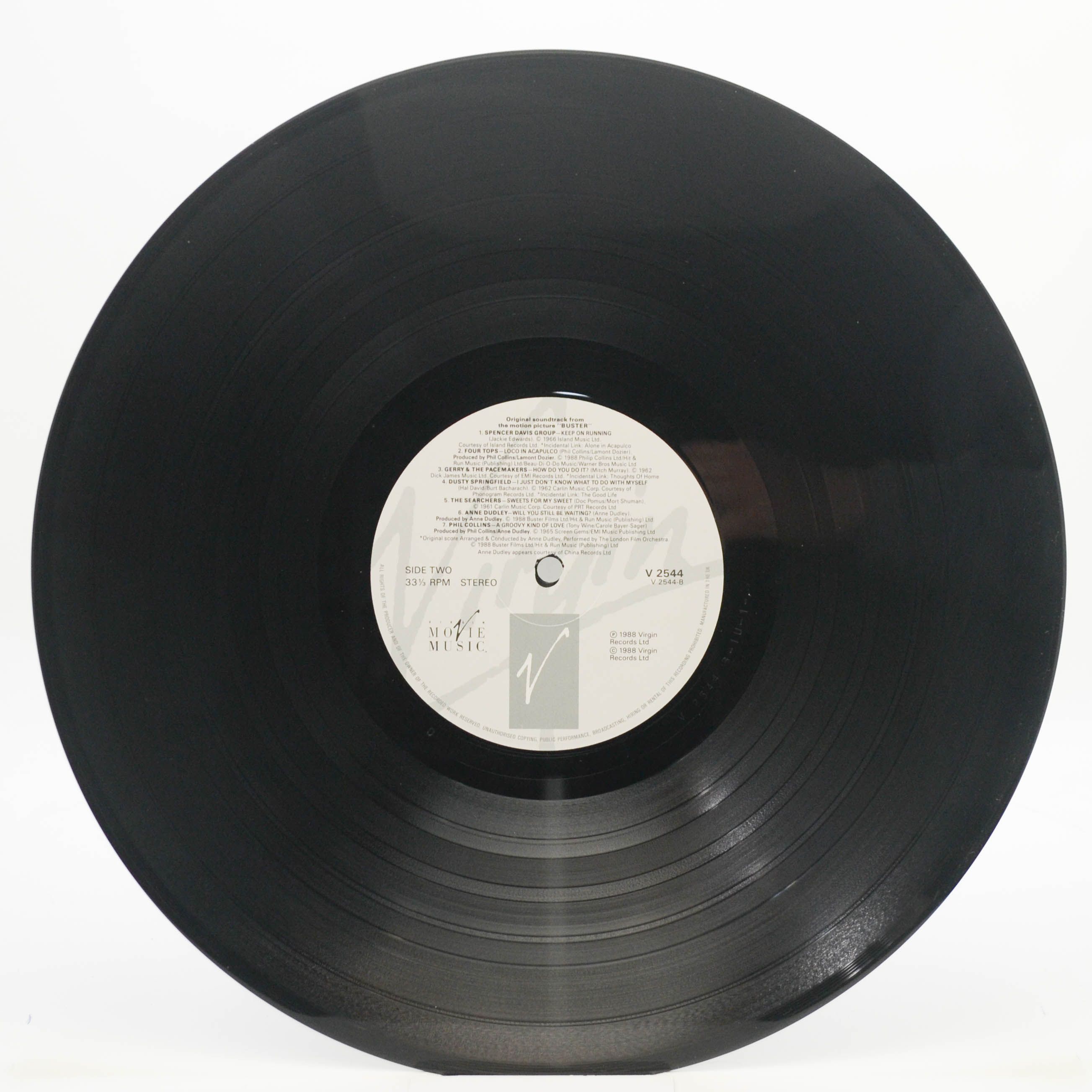 Various — Buster - Original Motion Picture Soundtrack (UK), 1988