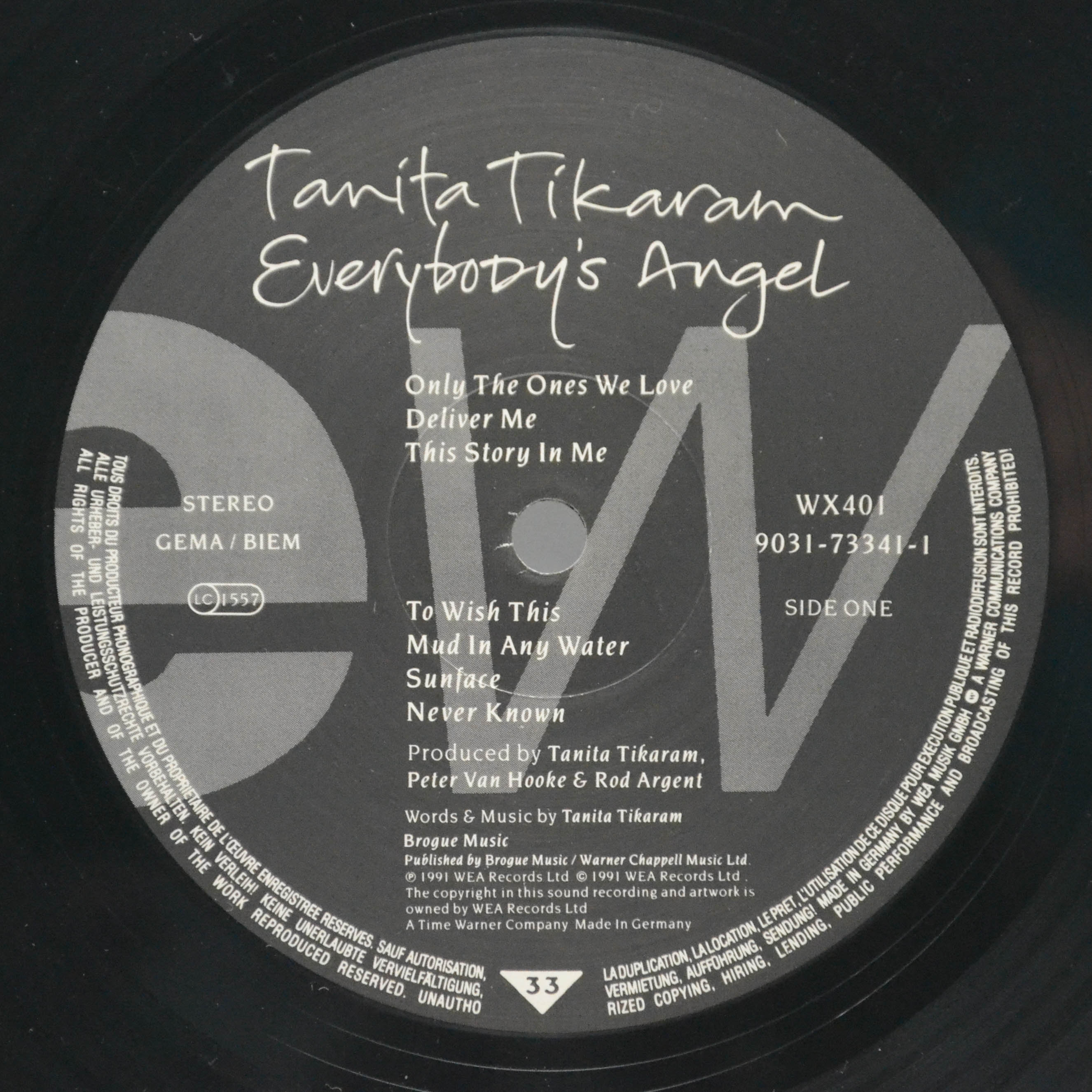 Tanita Tikaram — Everybody's Angel, 1991