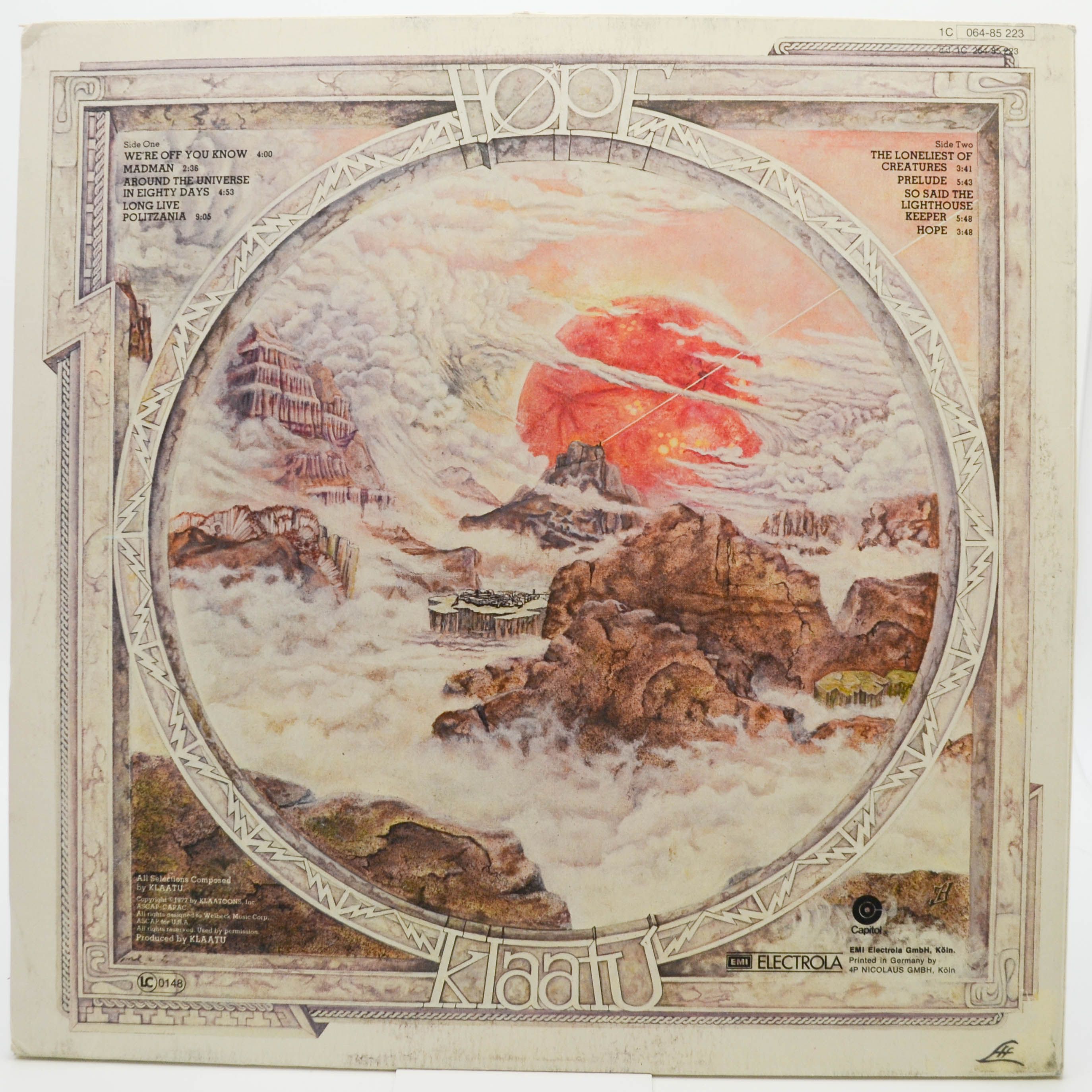 Виниловая пластинка Klaatu — Hope, 1977