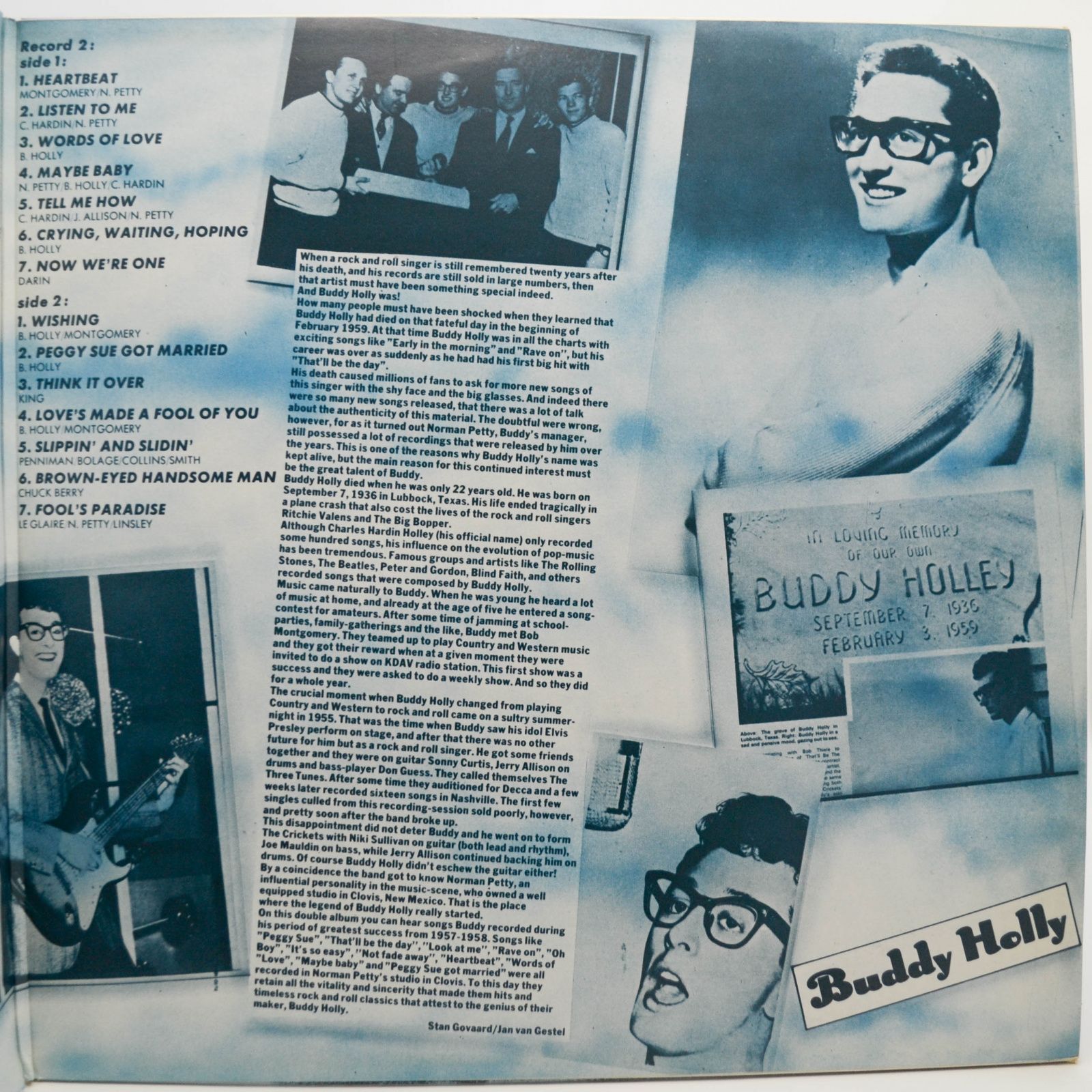 Виниловая пластинка Buddy Holly — All Time Greatest Hits (2LP), 1976