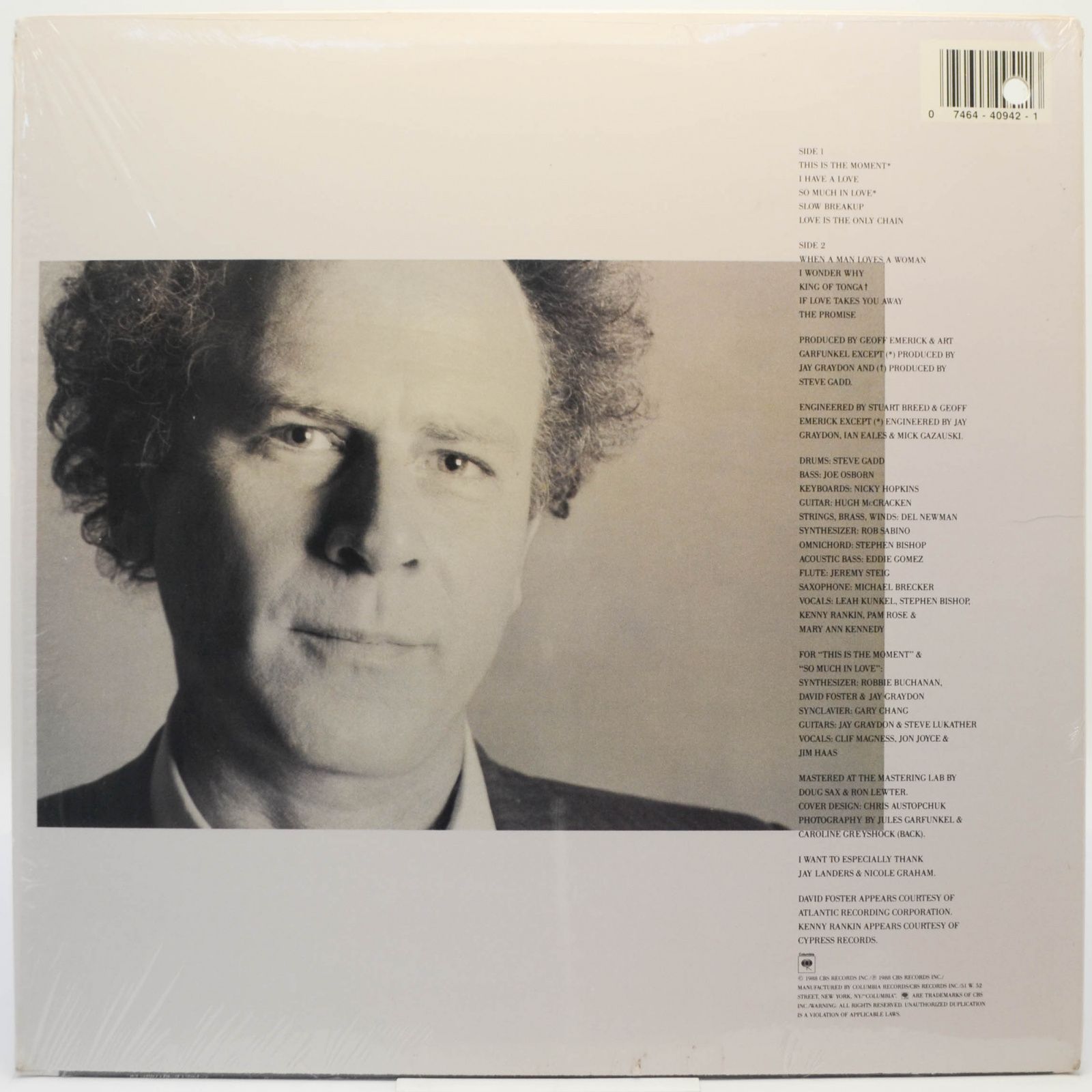 Art Garfunkel — Lefty (USA), 1988