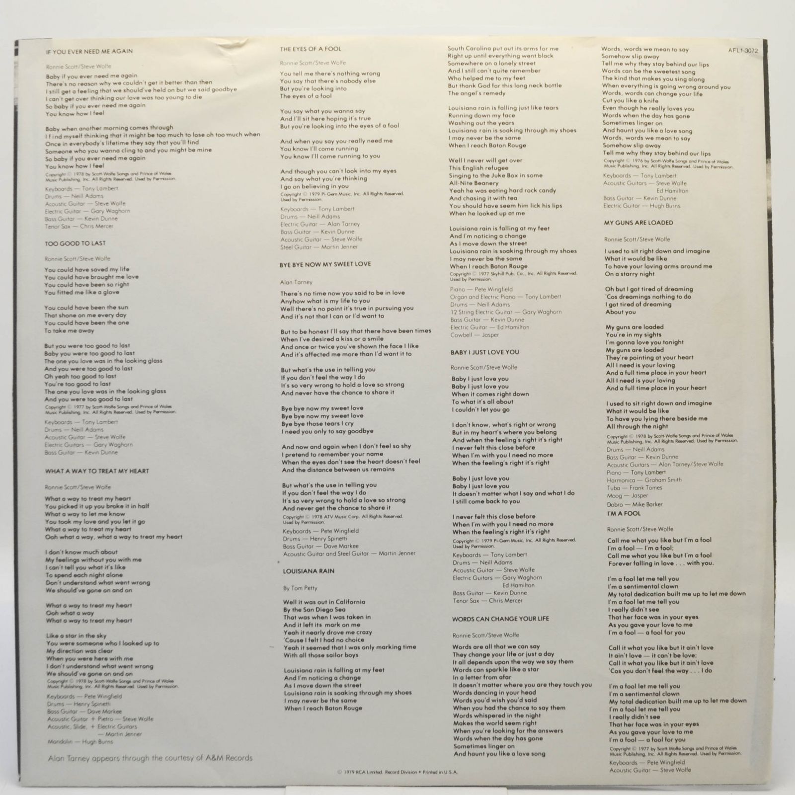 Виниловая пластинка Bonnie Tyler — Diamond Cut (USA), 1979