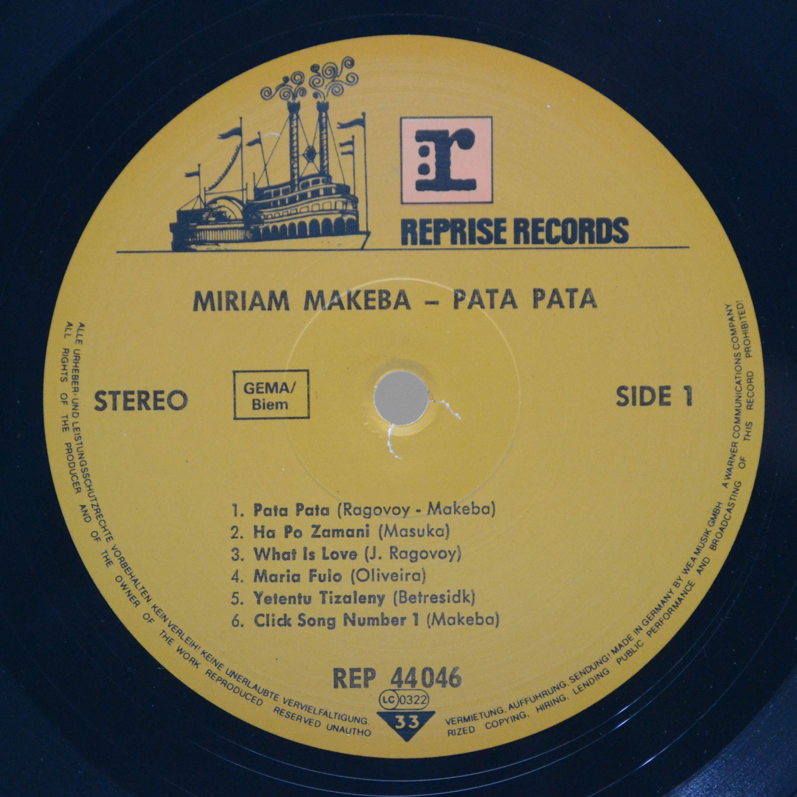 Виниловая пластинка Miriam Makeba — Pata Pata, 1967