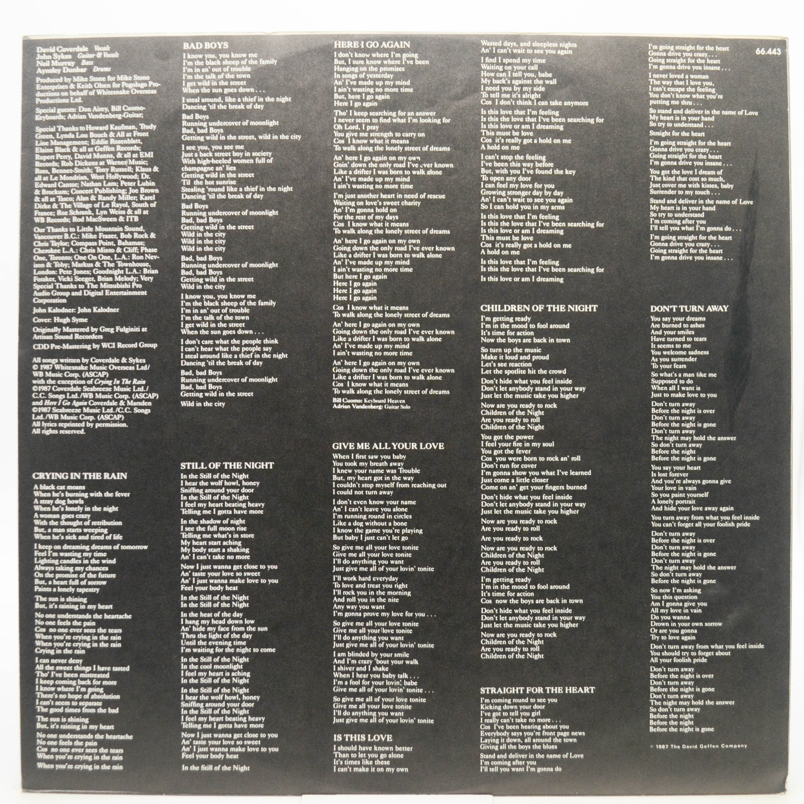 Whitesnake — Whitesnake, 1987