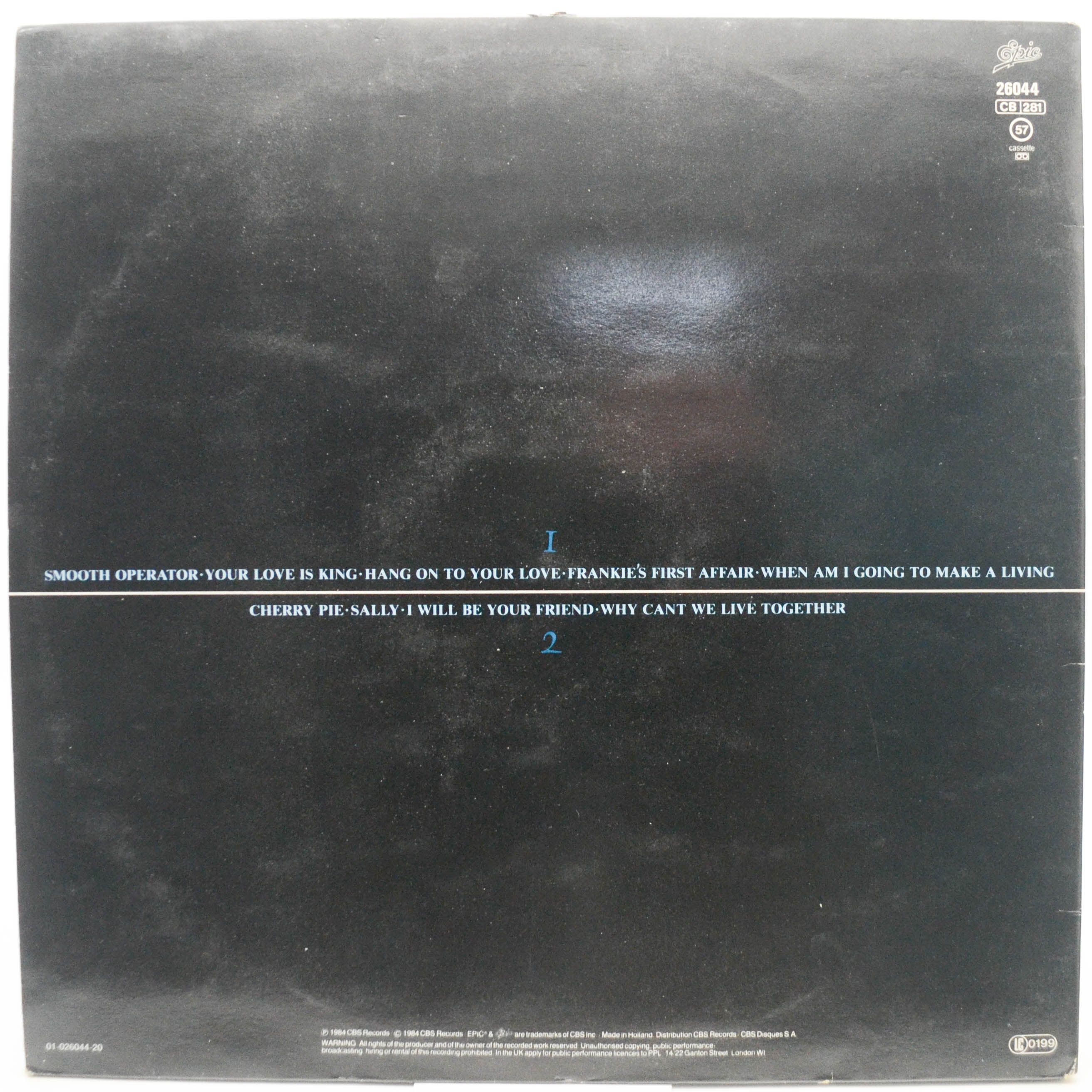 Sade — Diamond Life, 1984