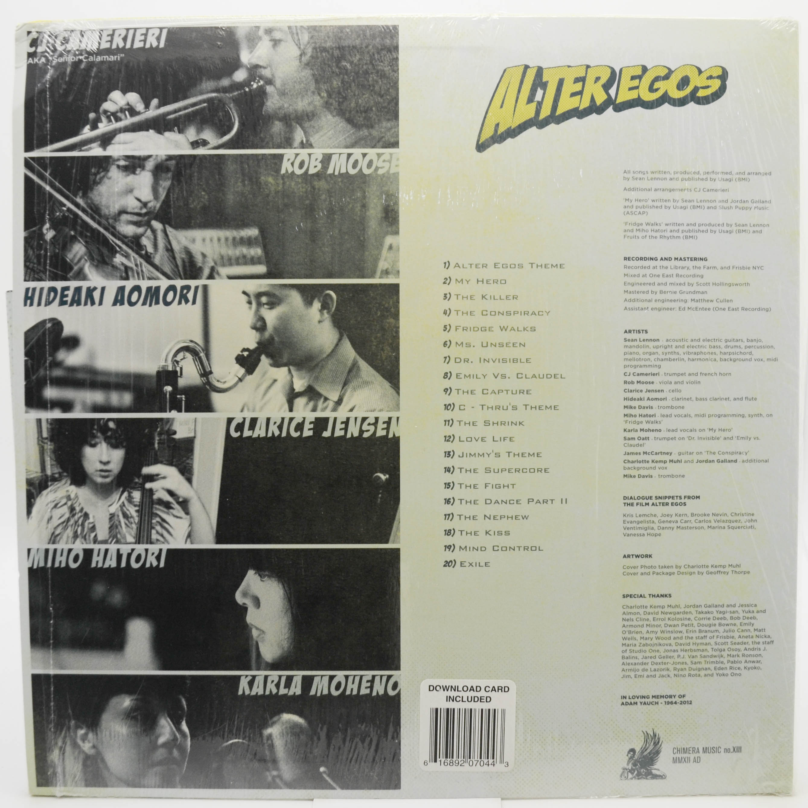 Виниловая пластинка Sean Lennon — Alter Egos (USA, poster), 2013