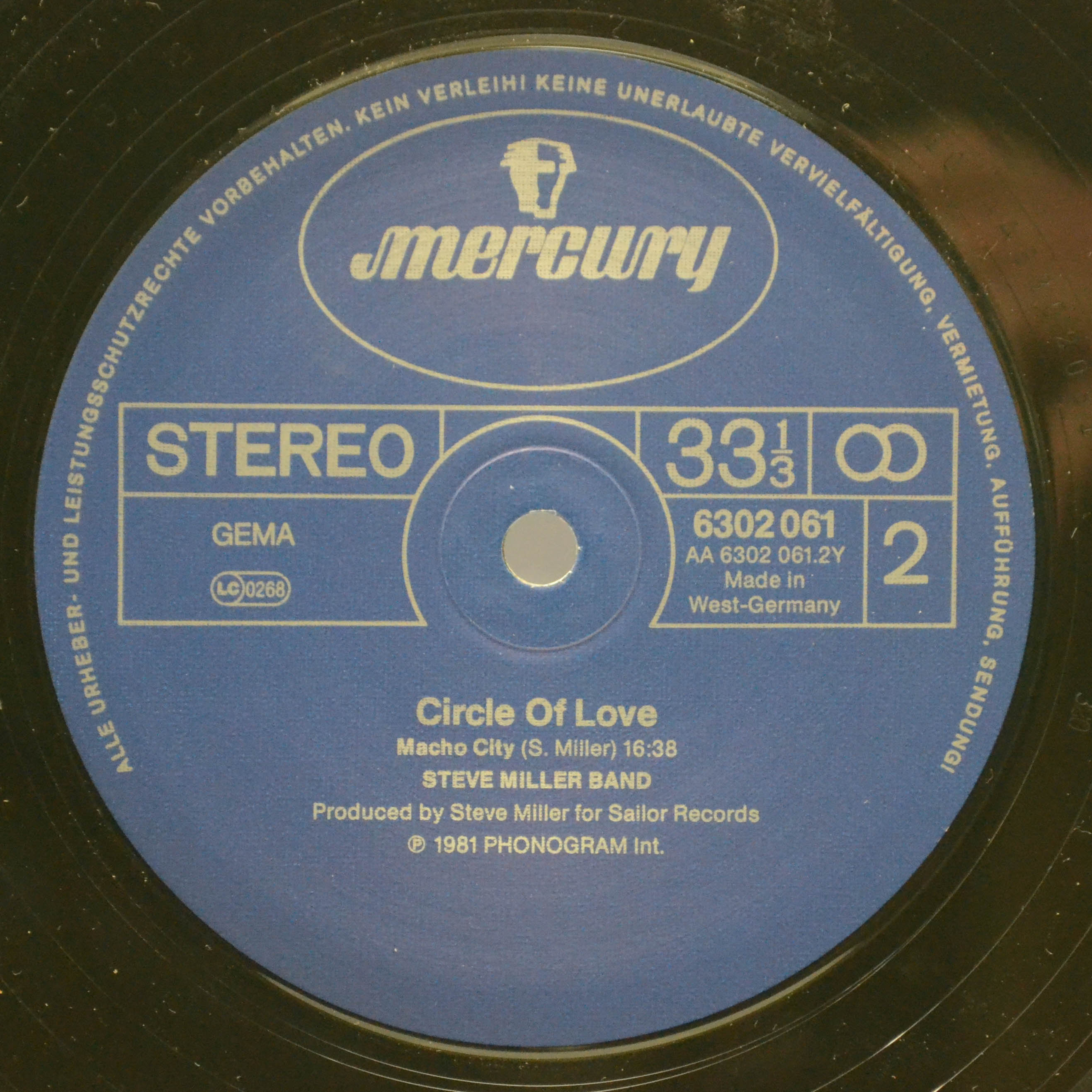 Виниловая пластинка Steve Miller Band — Circle Of Love, 1981