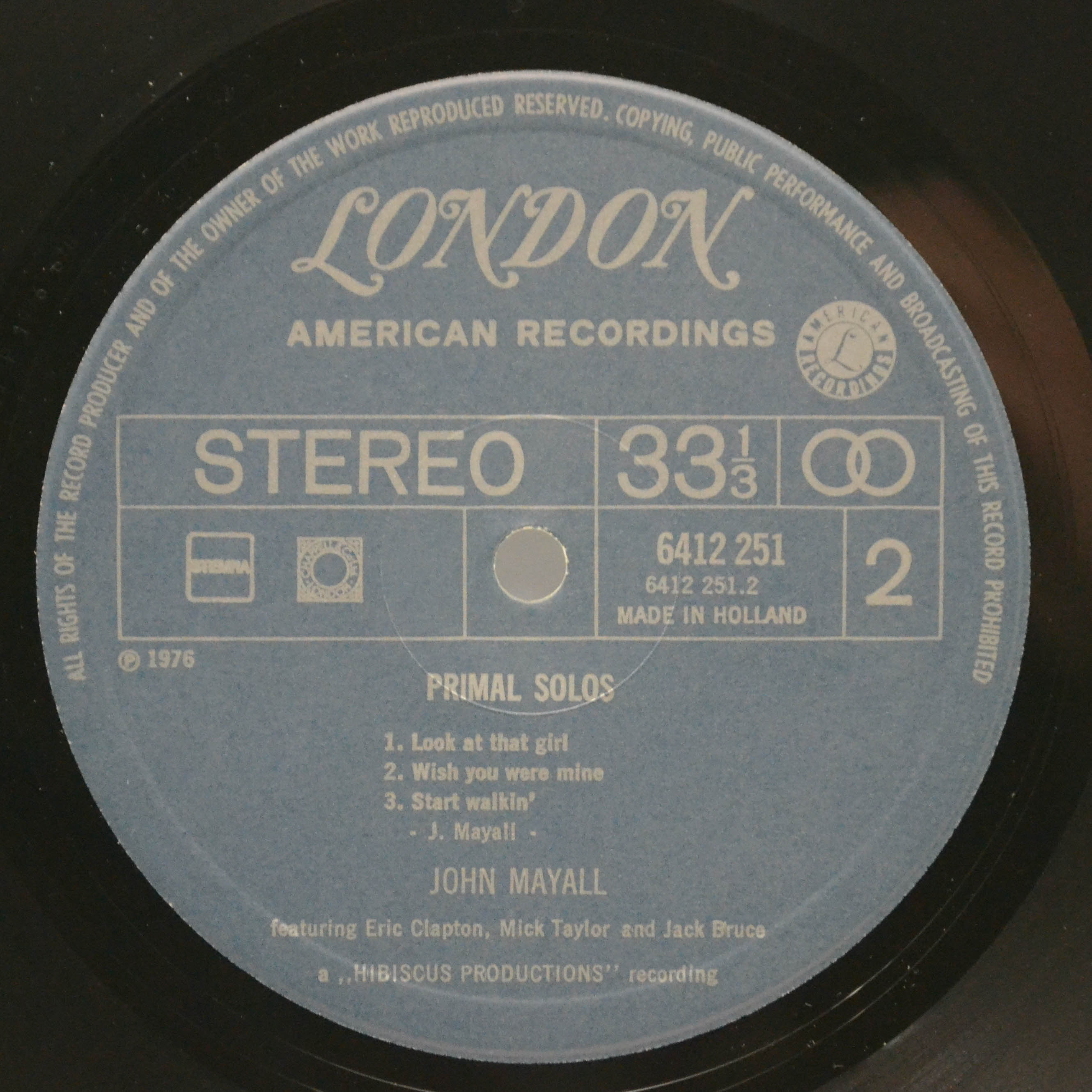 John Mayall — Primal Solos, 1977