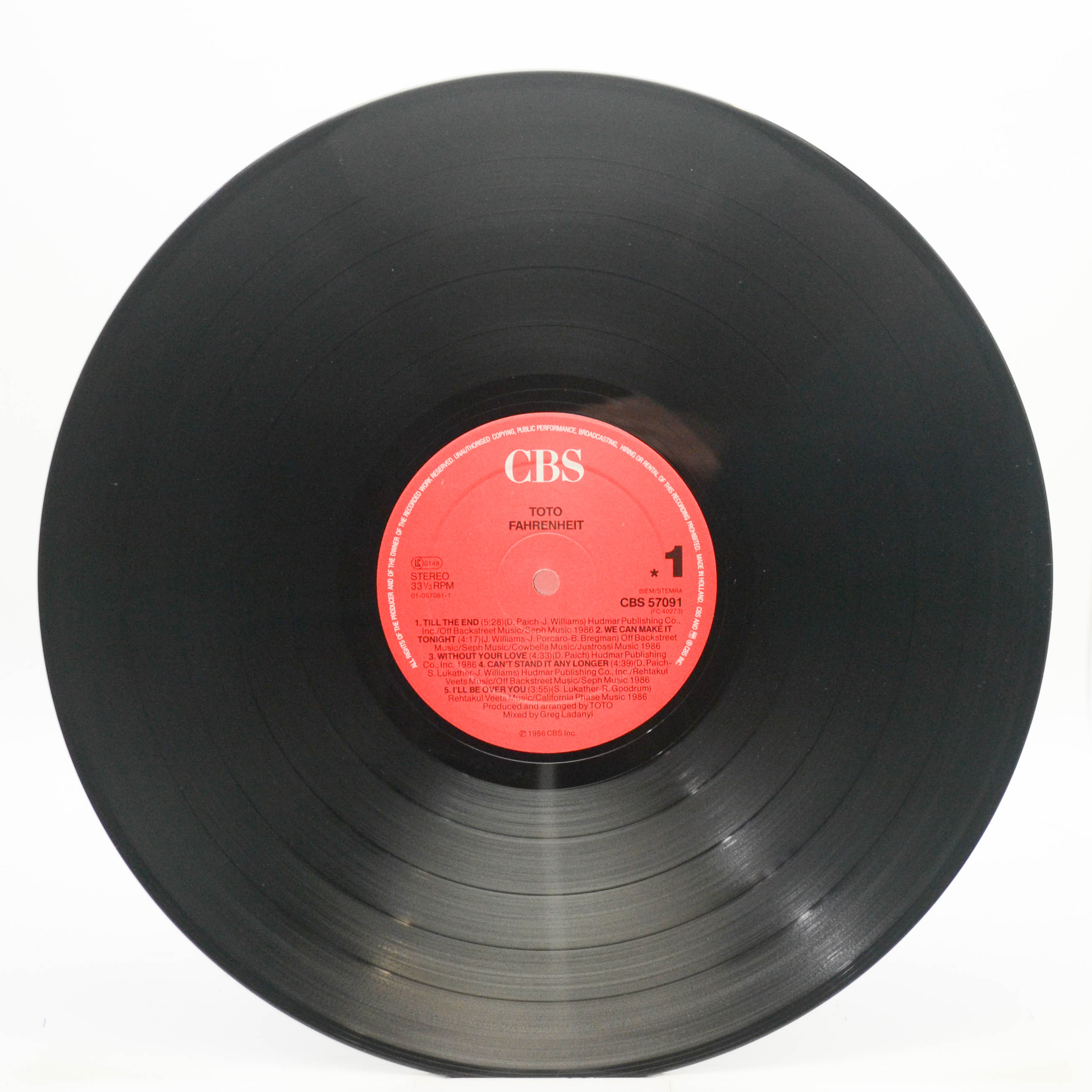 Toto — Fahrenheit, 1986