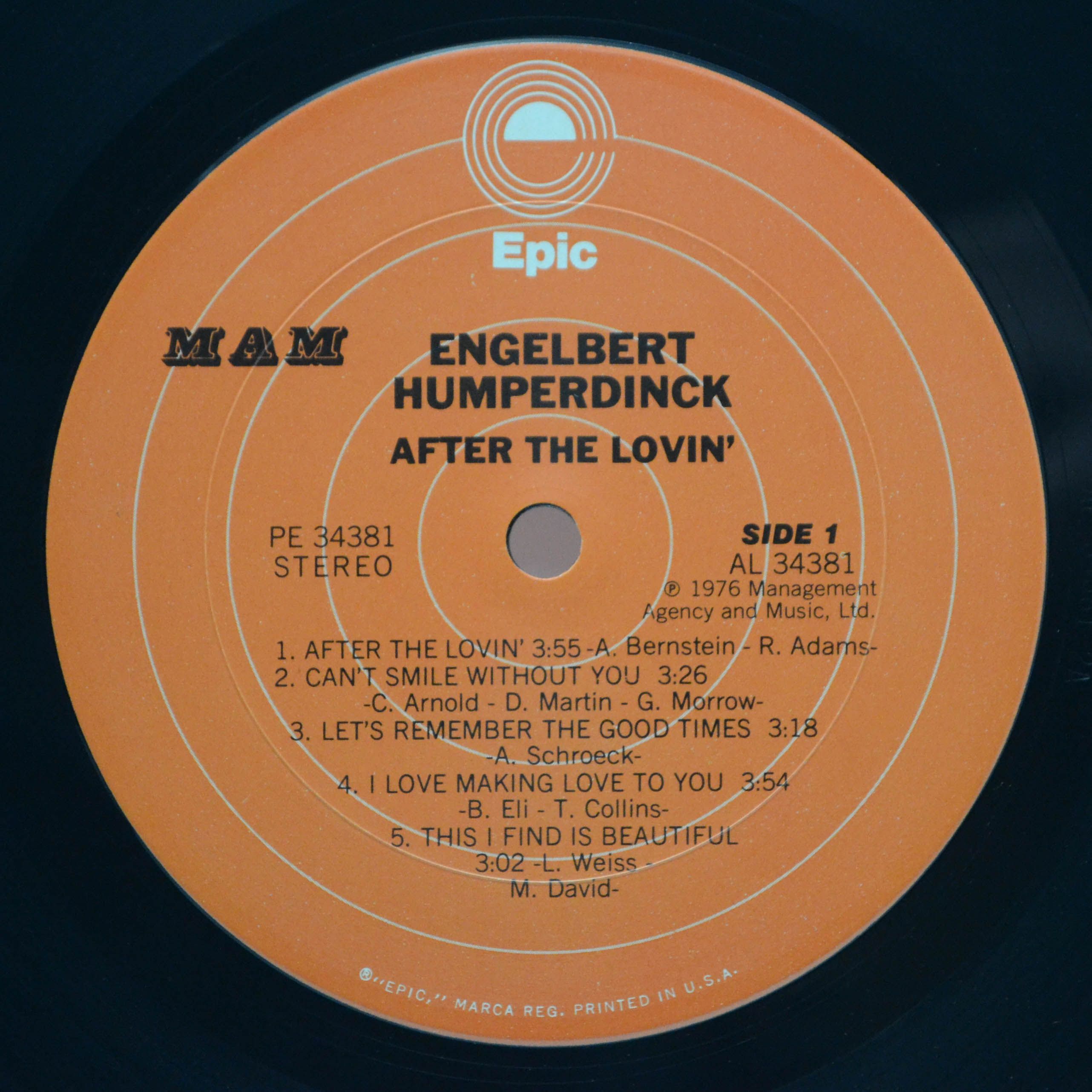 Engelbert Humperdinck — After The Lovin' (USA), 1976