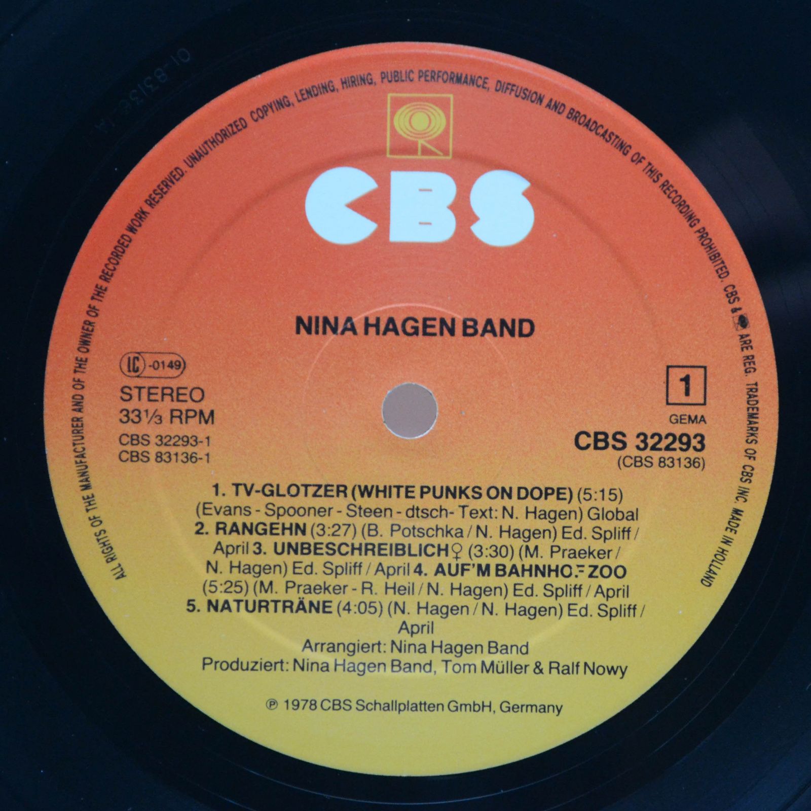 Nina Hagen Band — Nina Hagen Band, 1978