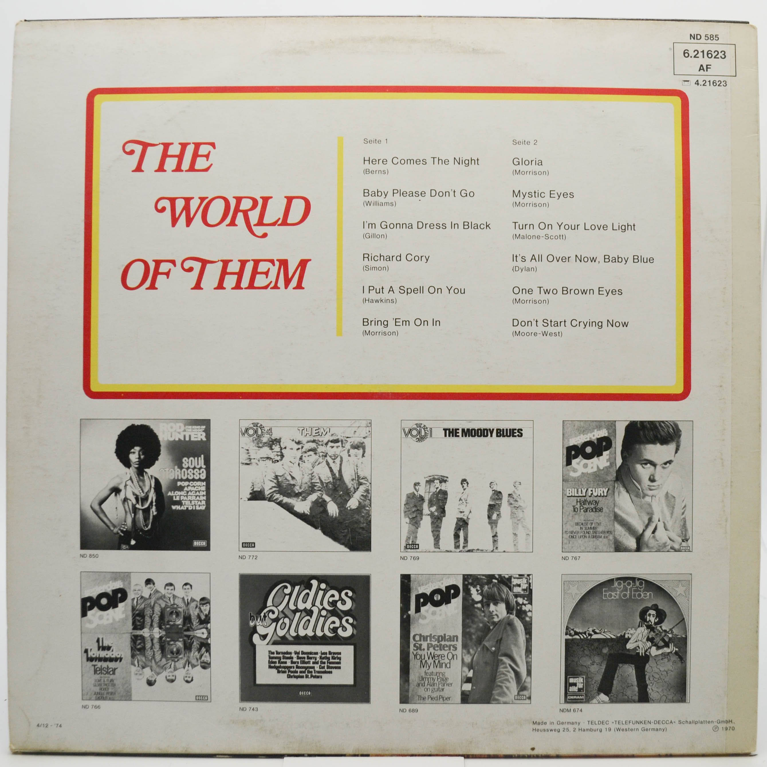 Them — The World Of Them, 1970