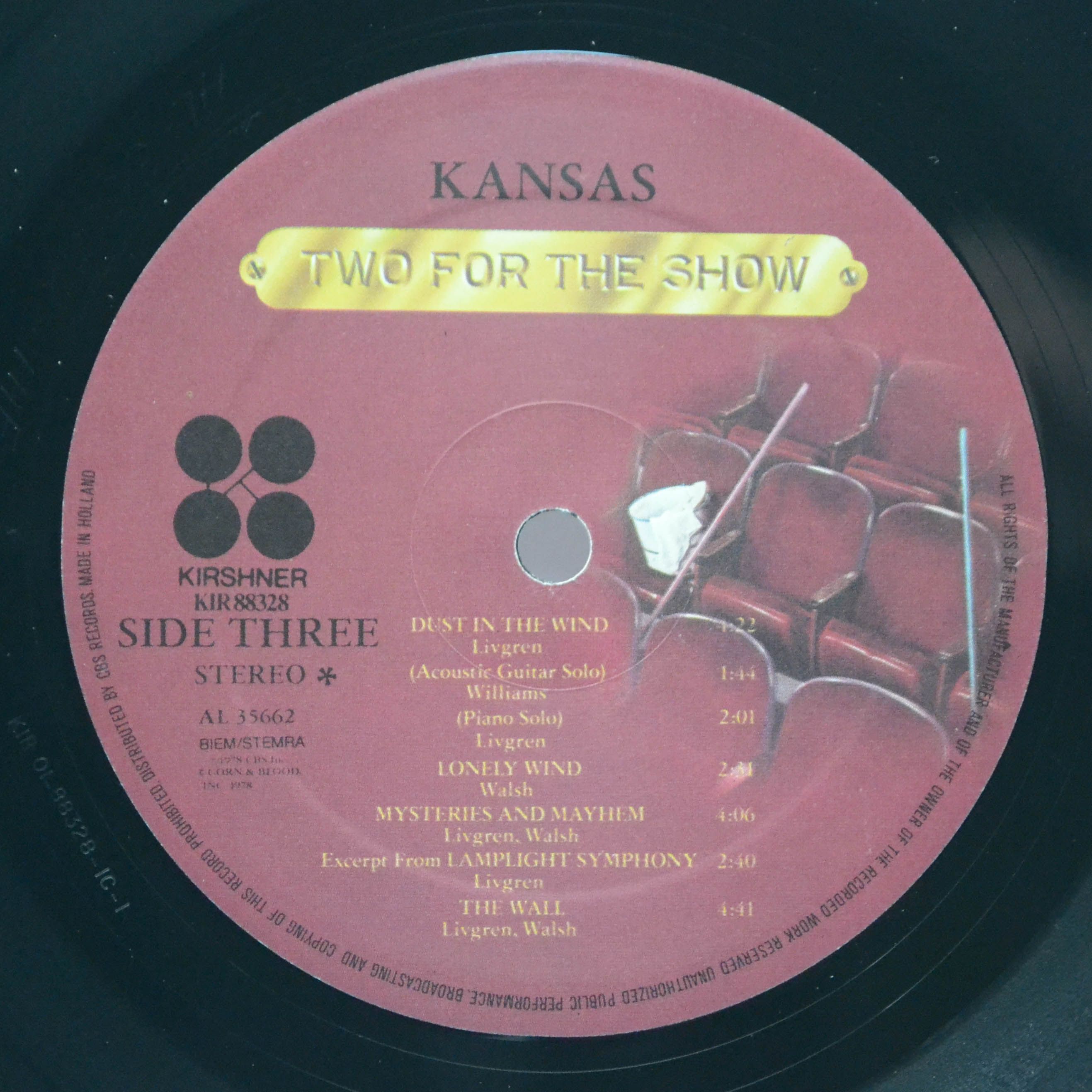 Kansas — Two For The Show (2LP), 1978
