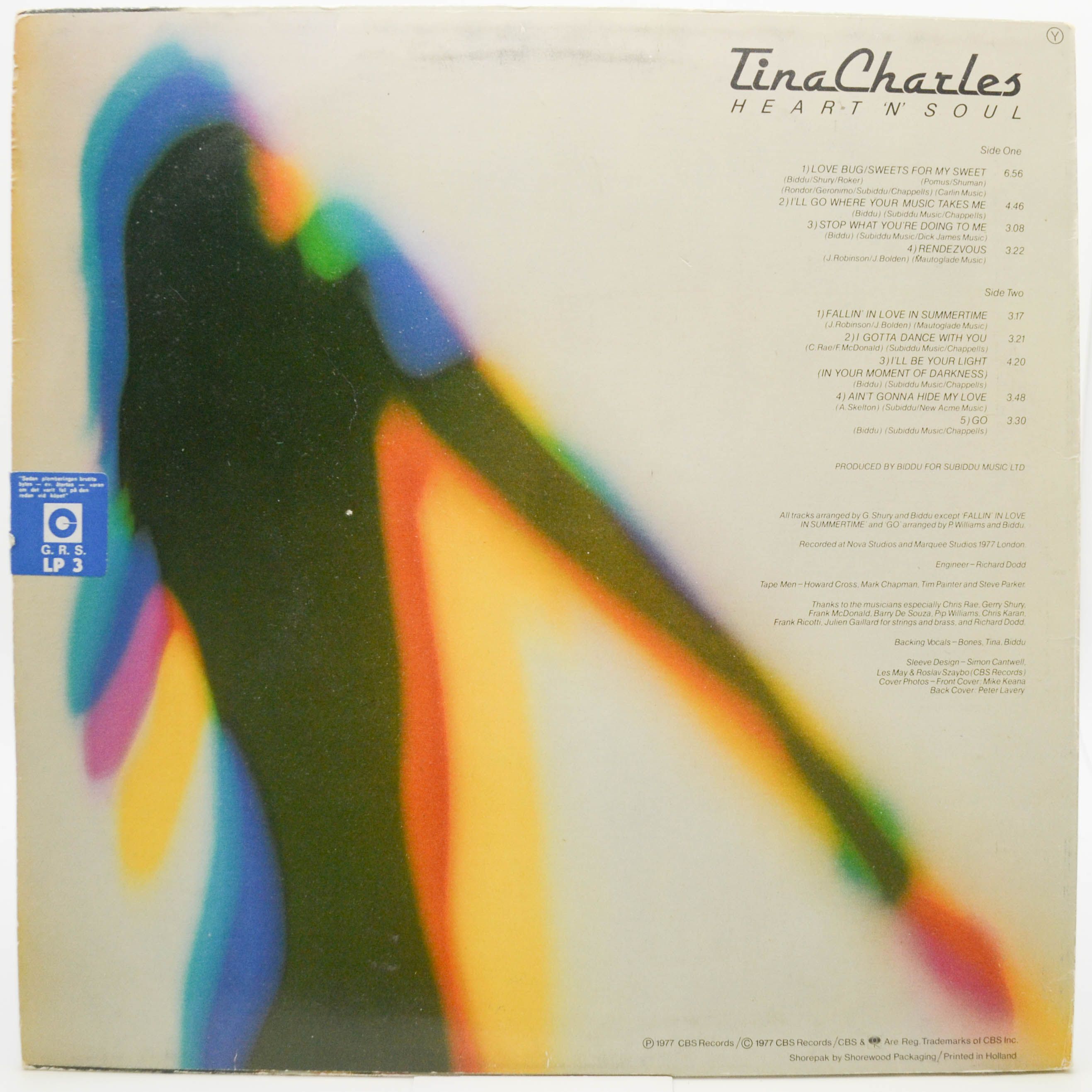 Виниловая пластинка Tina Charles — Heart 'n' Soul, 1977