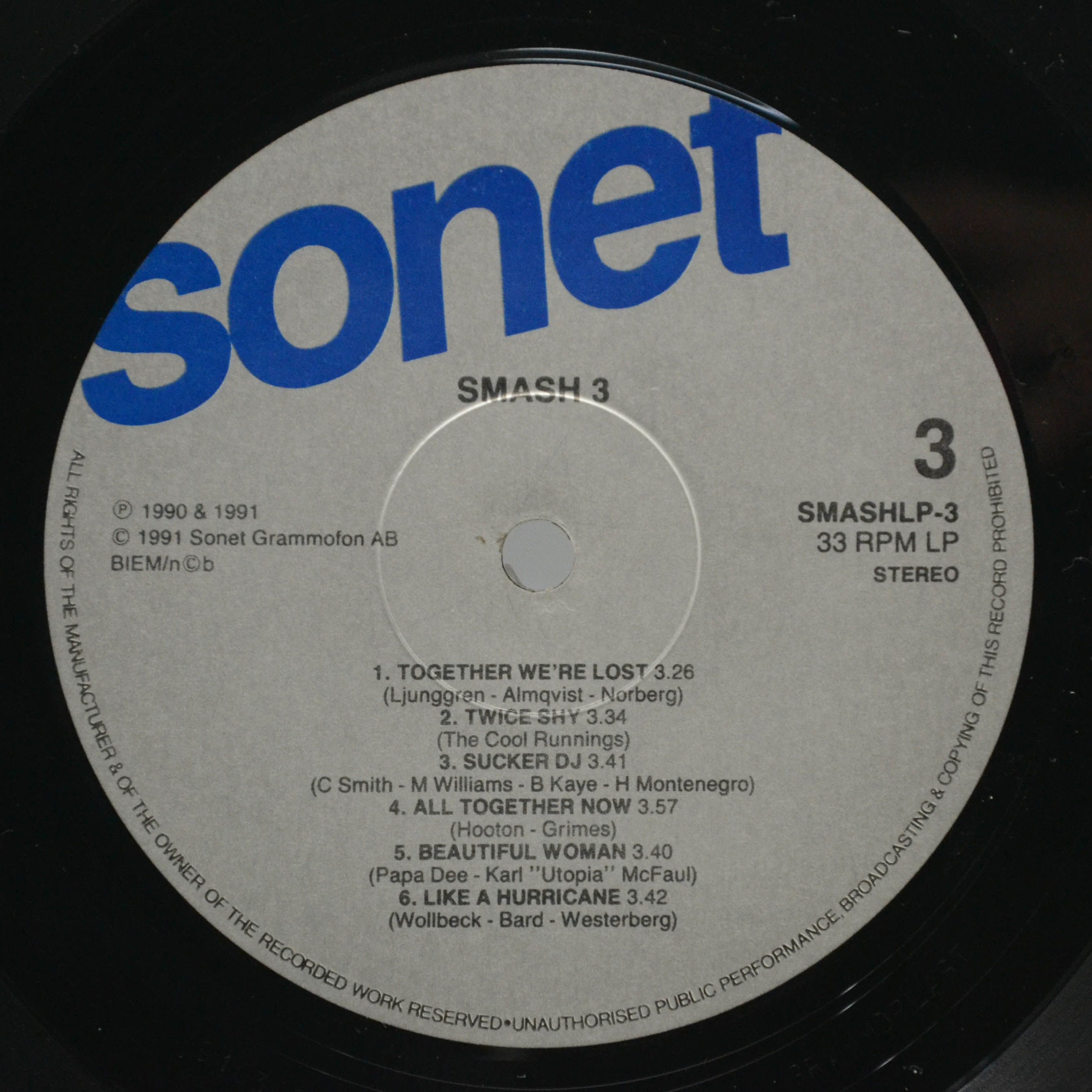 Various — Smash 3 (2LP), 1991