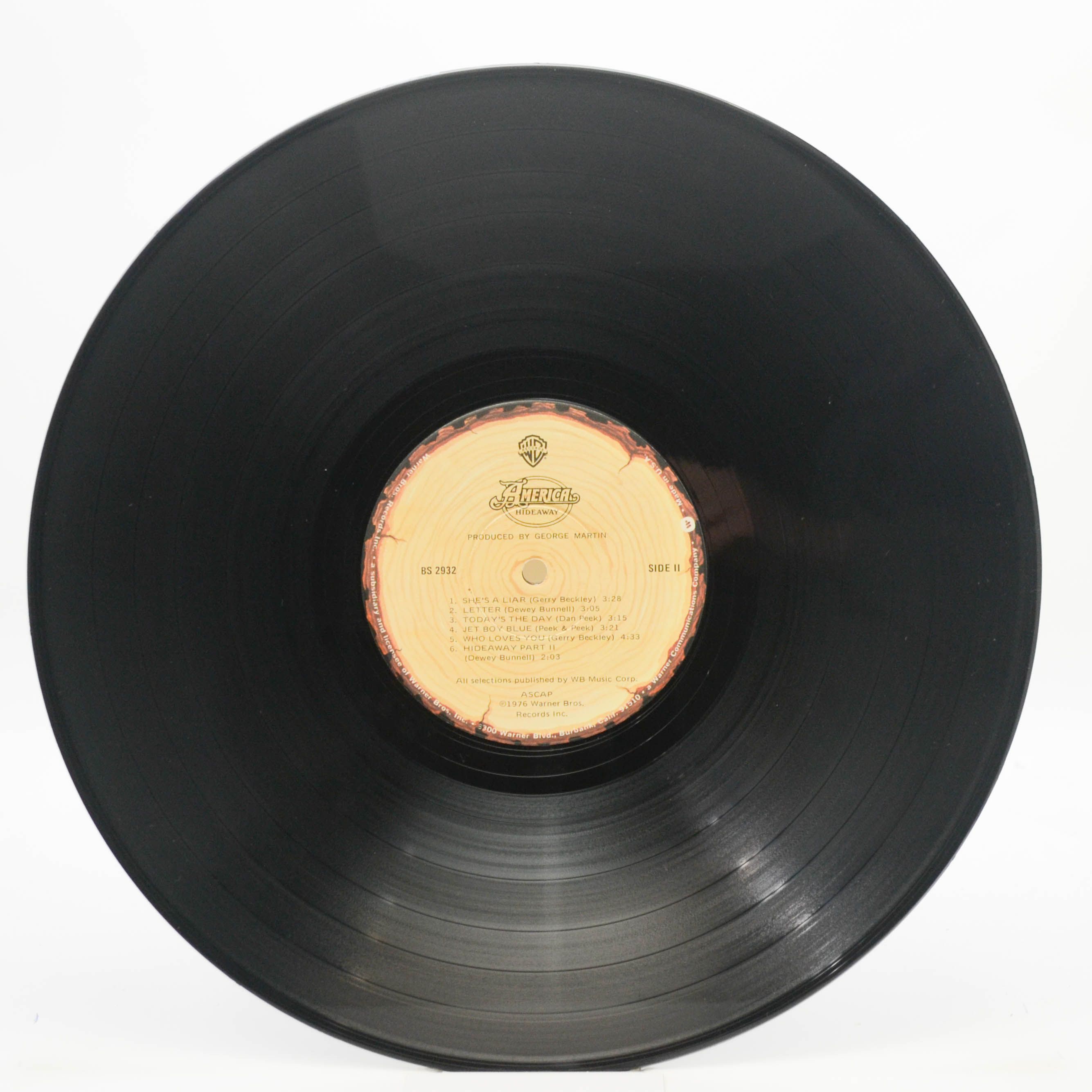 Виниловая пластинка America — Hideaway (1-st, USA), 1976