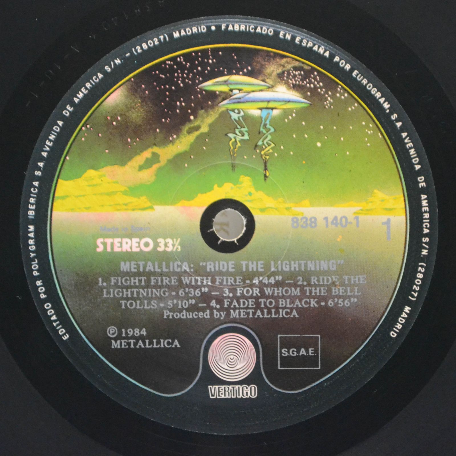 Metallica — Ride The Lightning, 1984