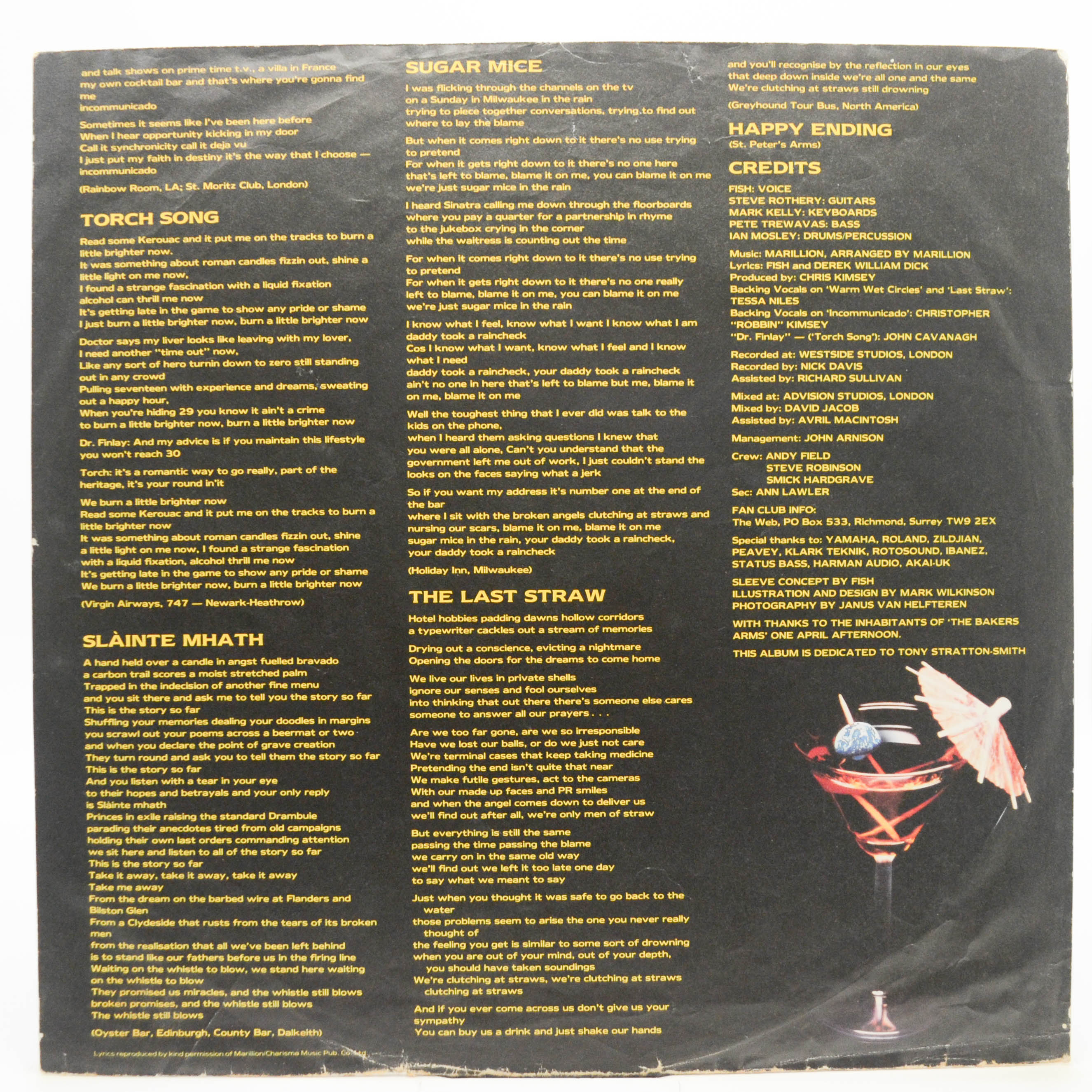 Marillion — Clutching At Straws, 1987