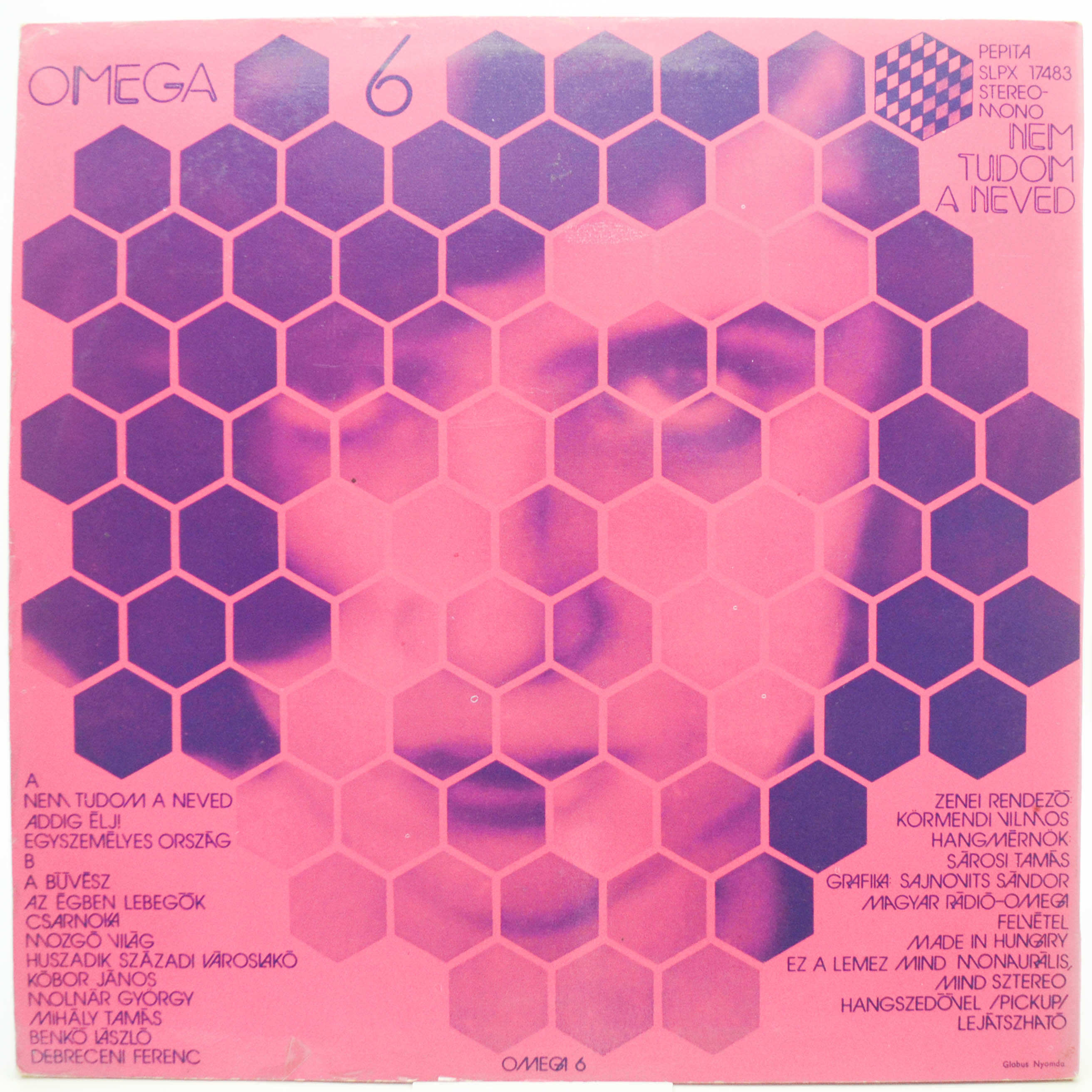 Виниловая пластинка Omega — 6 - Nem Tudom A Neved, 1975