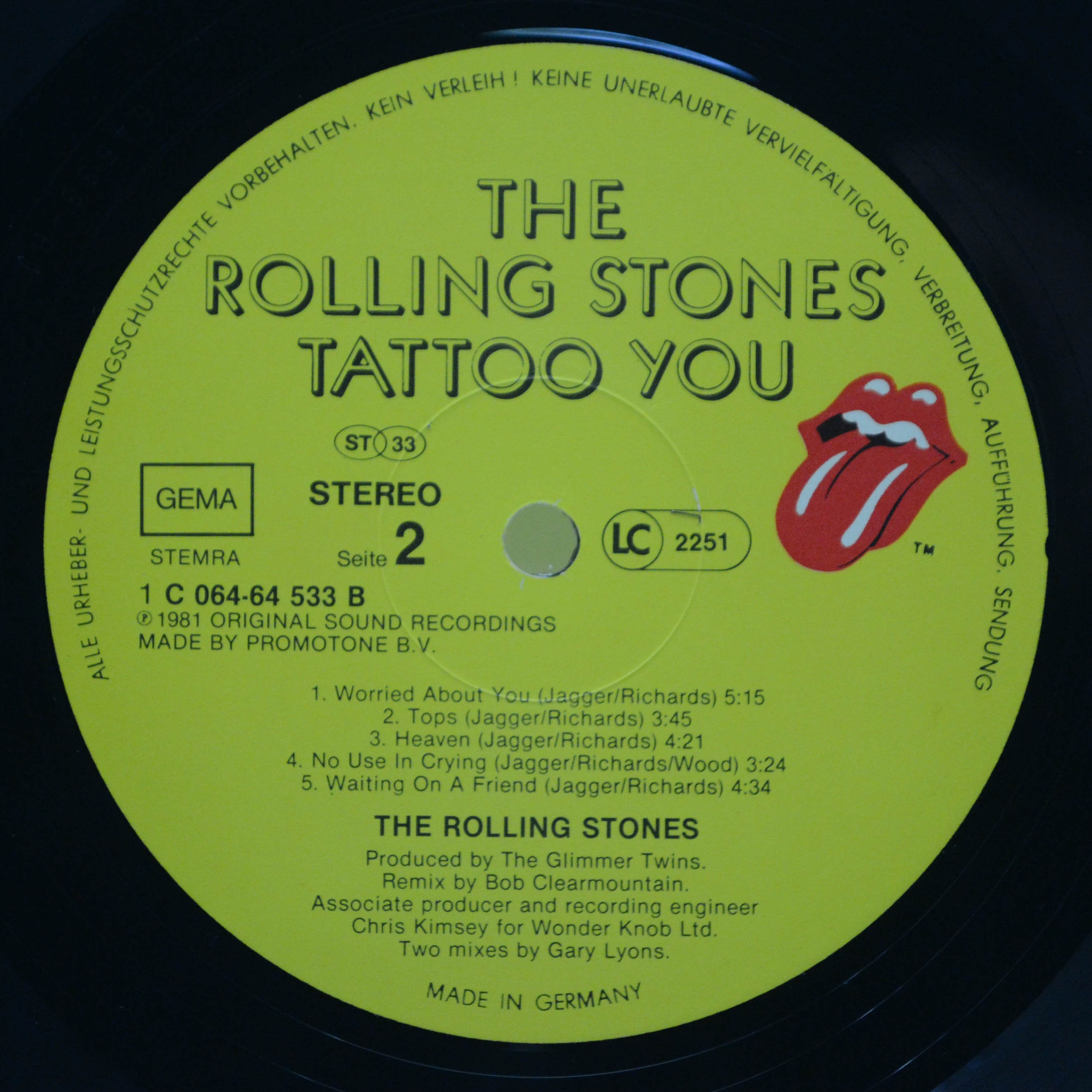 Rolling Stones — Tattoo You, 1981