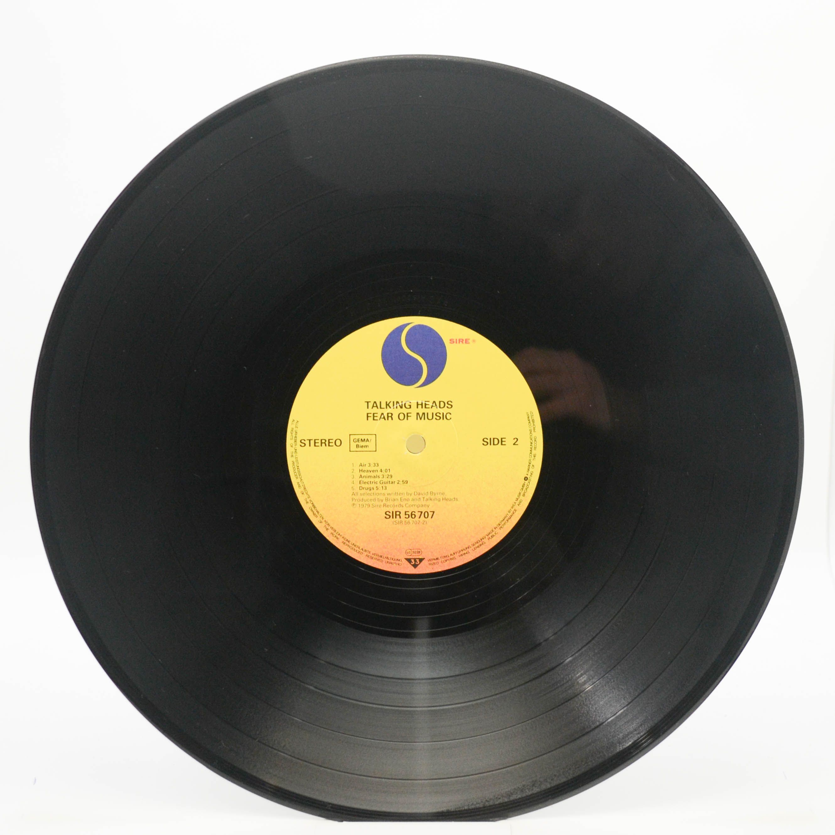 Виниловая пластинка Talking Heads — Fear Of Music, 1979