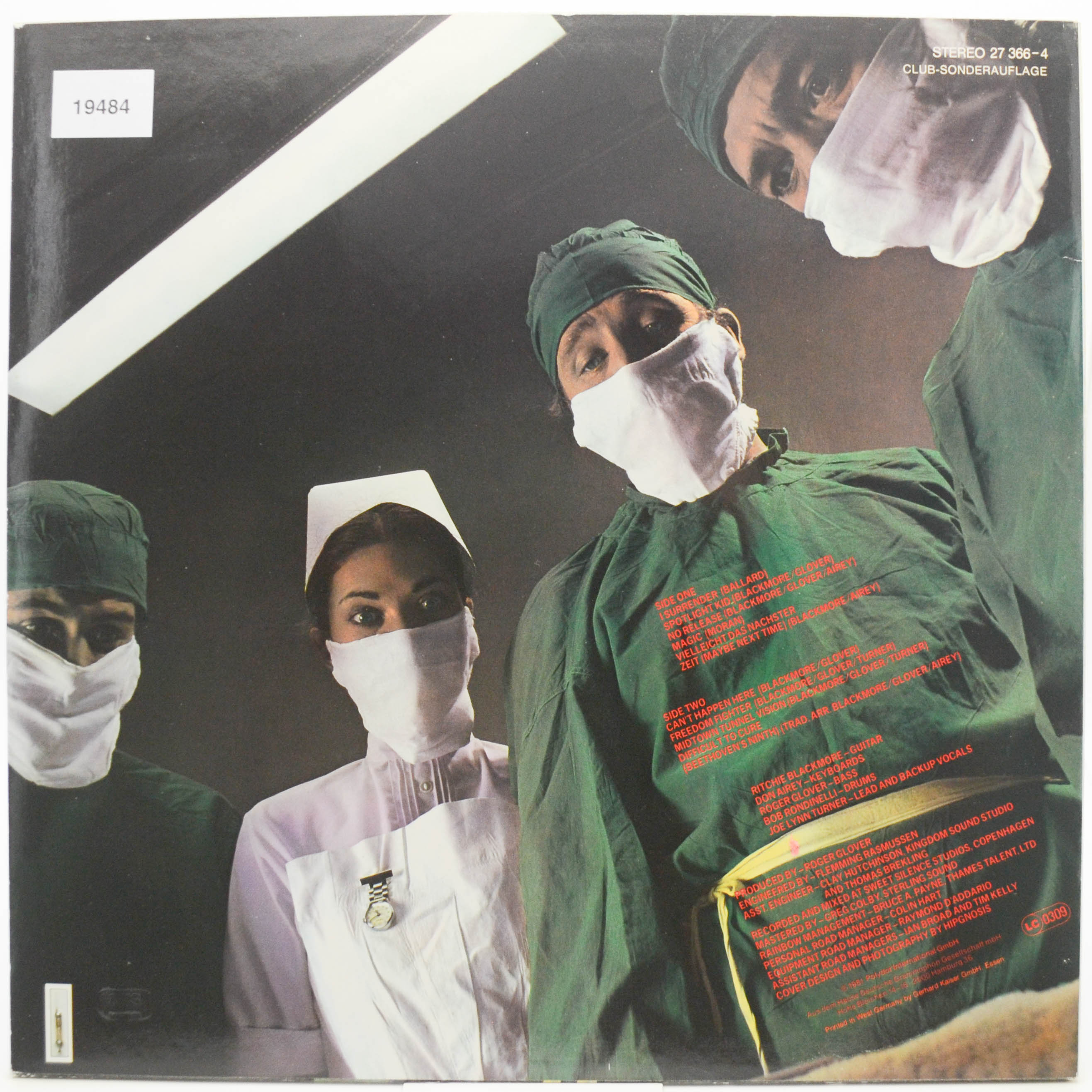 Rainbow — Difficult To Cure, 1981