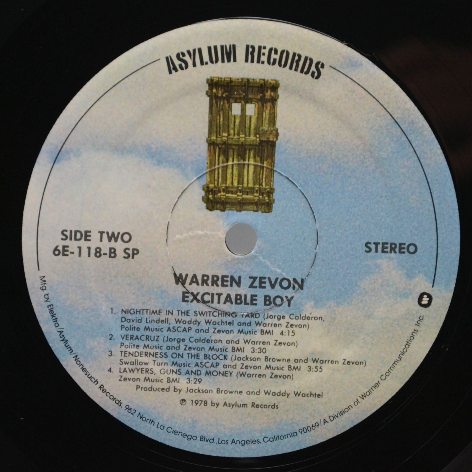 Виниловая пластинка Warren Zevon — Excitable Boy (1-st, USA), 1978