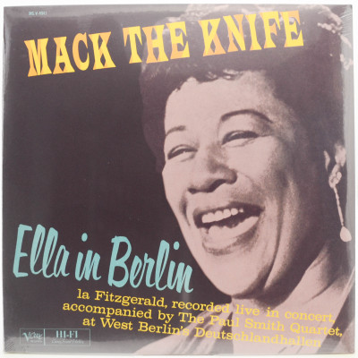 Виниловая пластинка Mack The Knife - Ella In Berlin, 1960