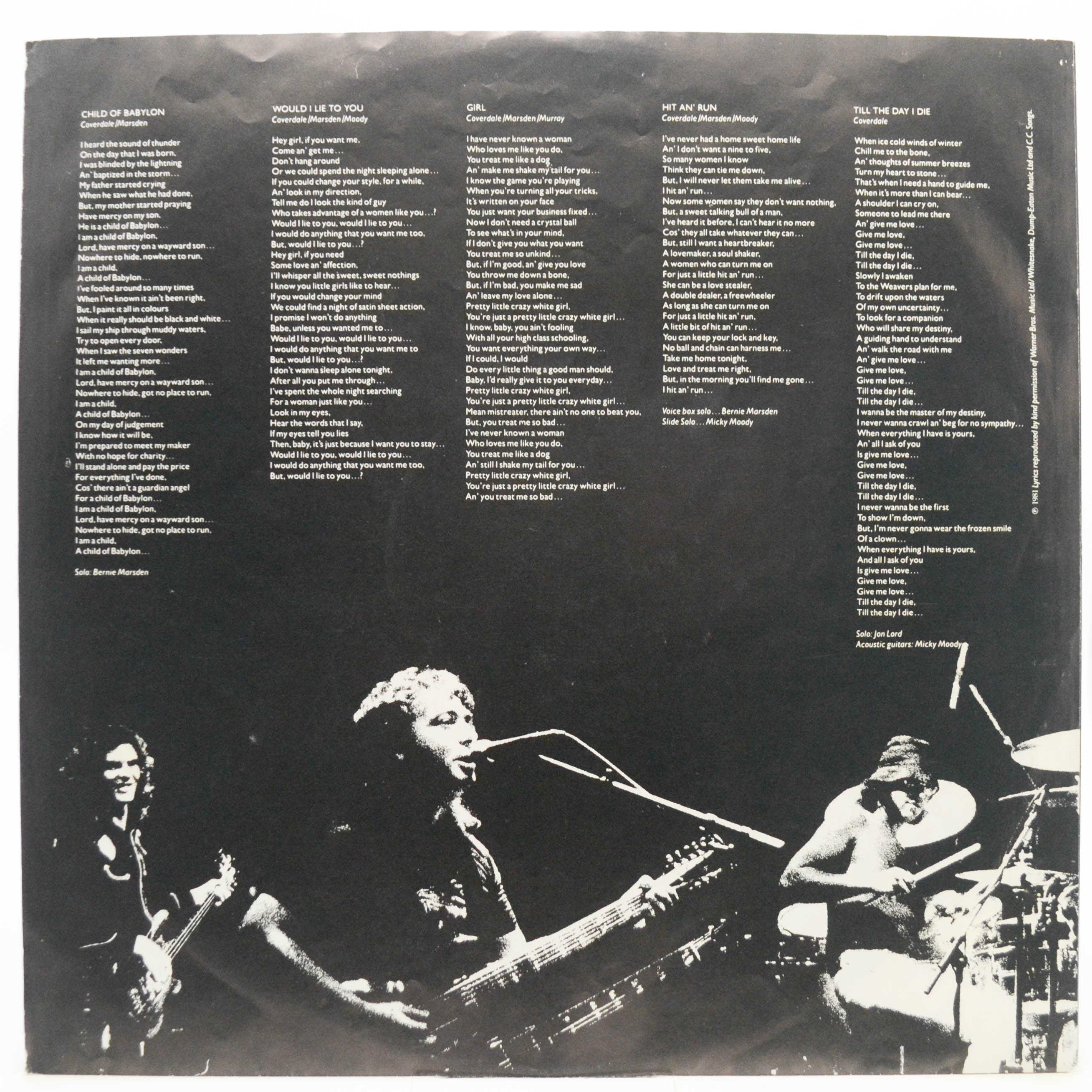 Whitesnake — Come An' Get It, 1981