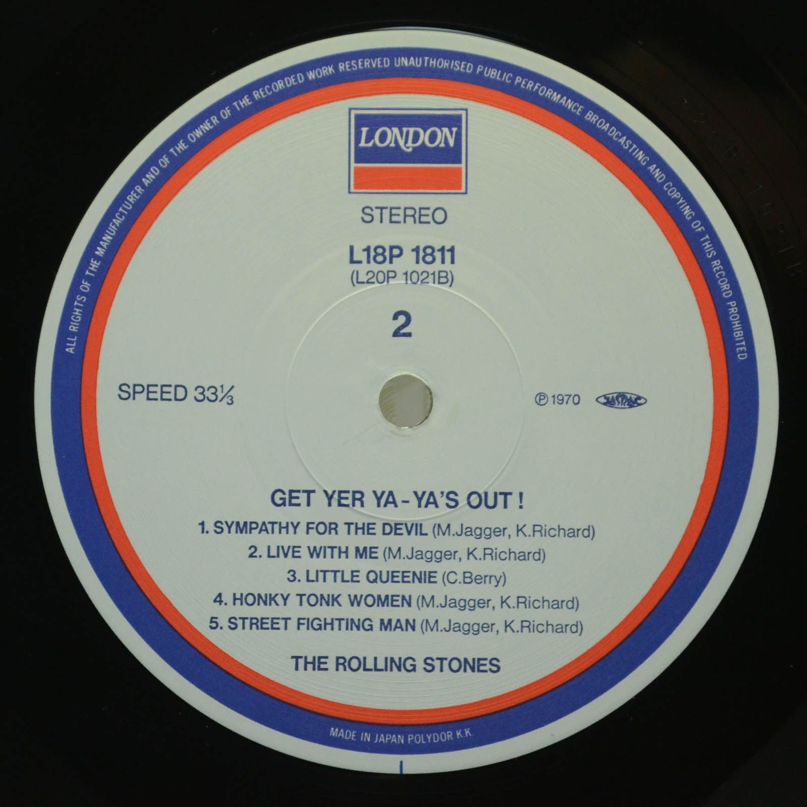 Rolling Stones — Get Yer Ya-Ya's Out! - The Rolling Stones In Concert, 1970