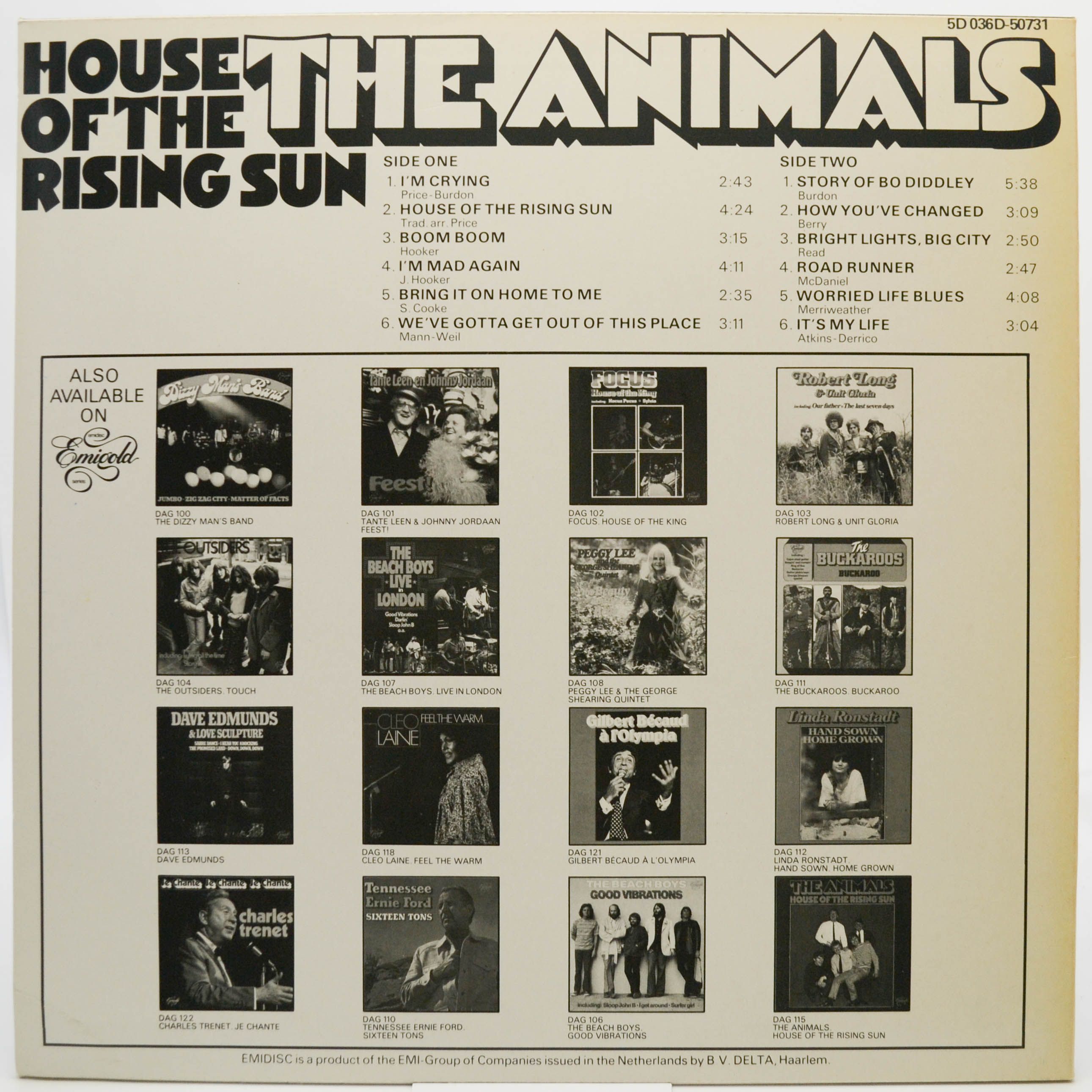 Animals — House Of The Rising Sun, 1970