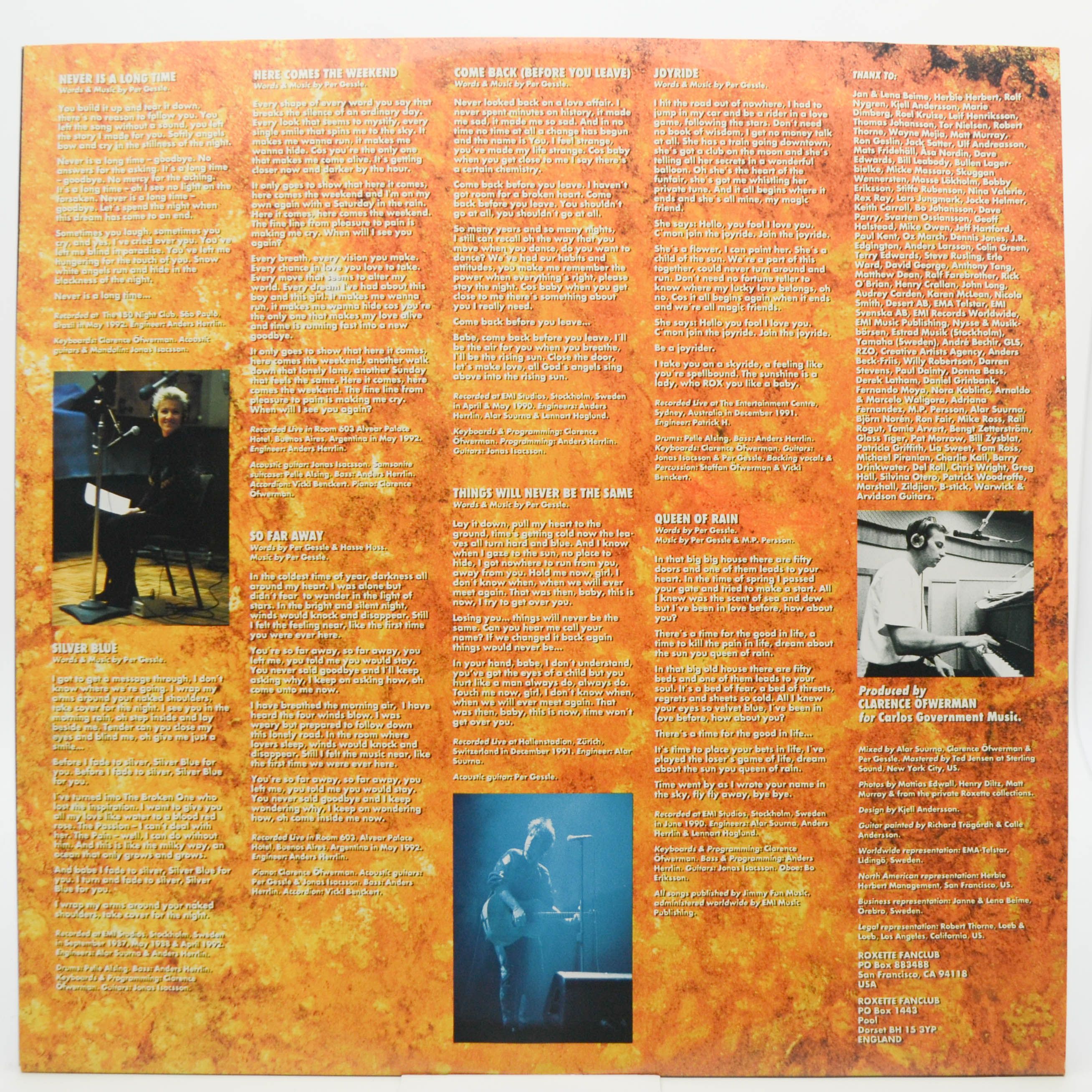 Roxette — Tourism (2LP), 1992