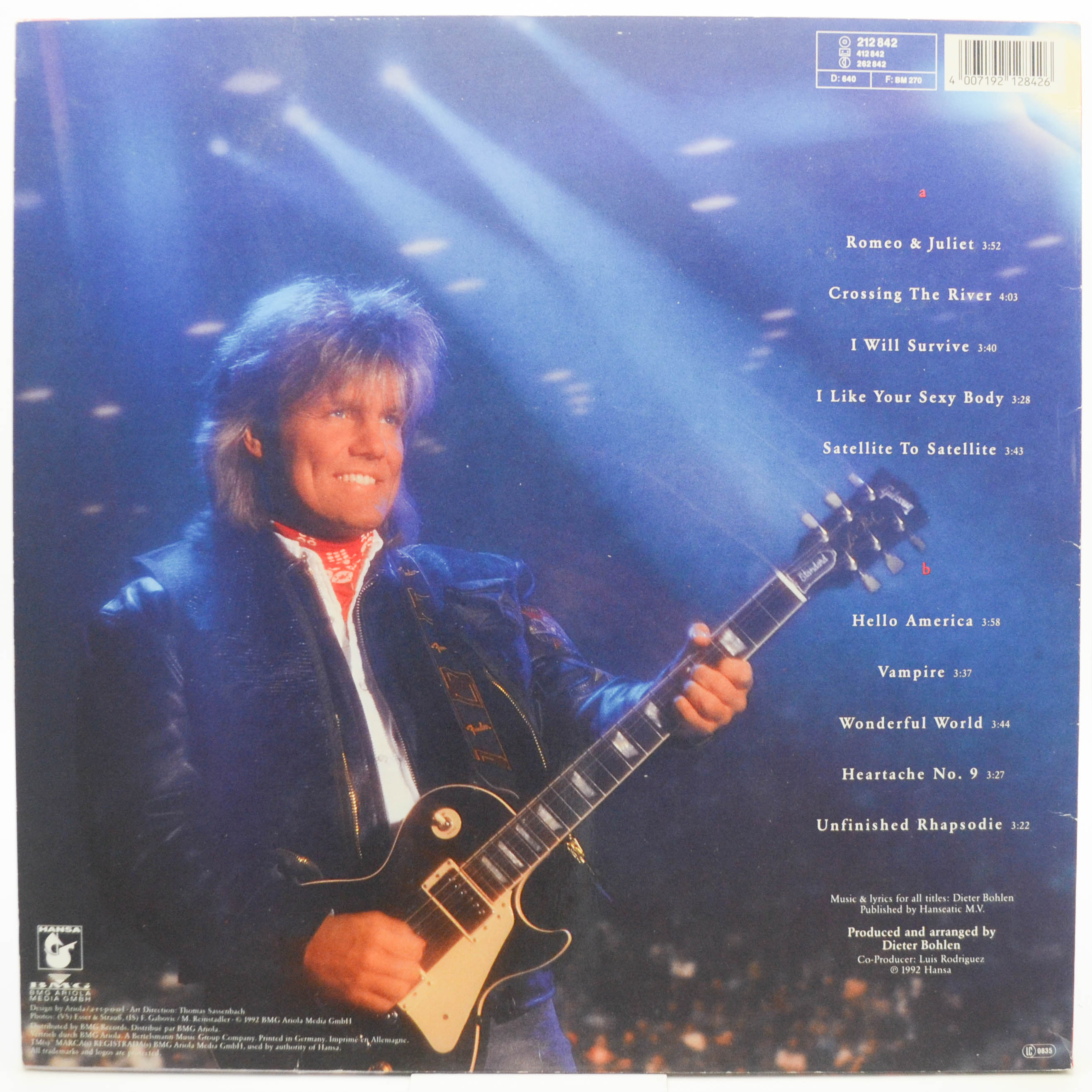 Blue System — Hello America, 1992