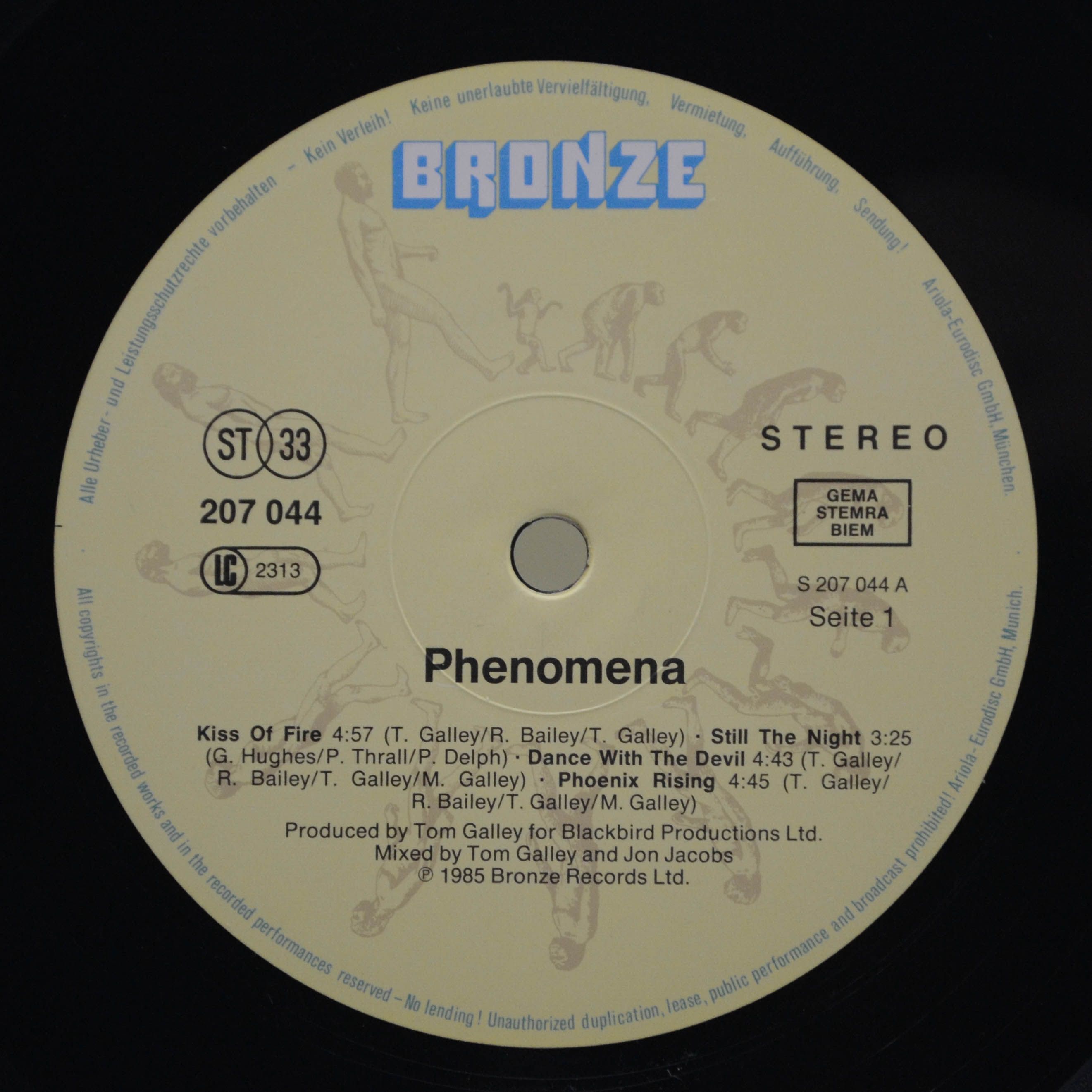 Виниловая пластинка Phenomena — Phenomena (booklet), 1985