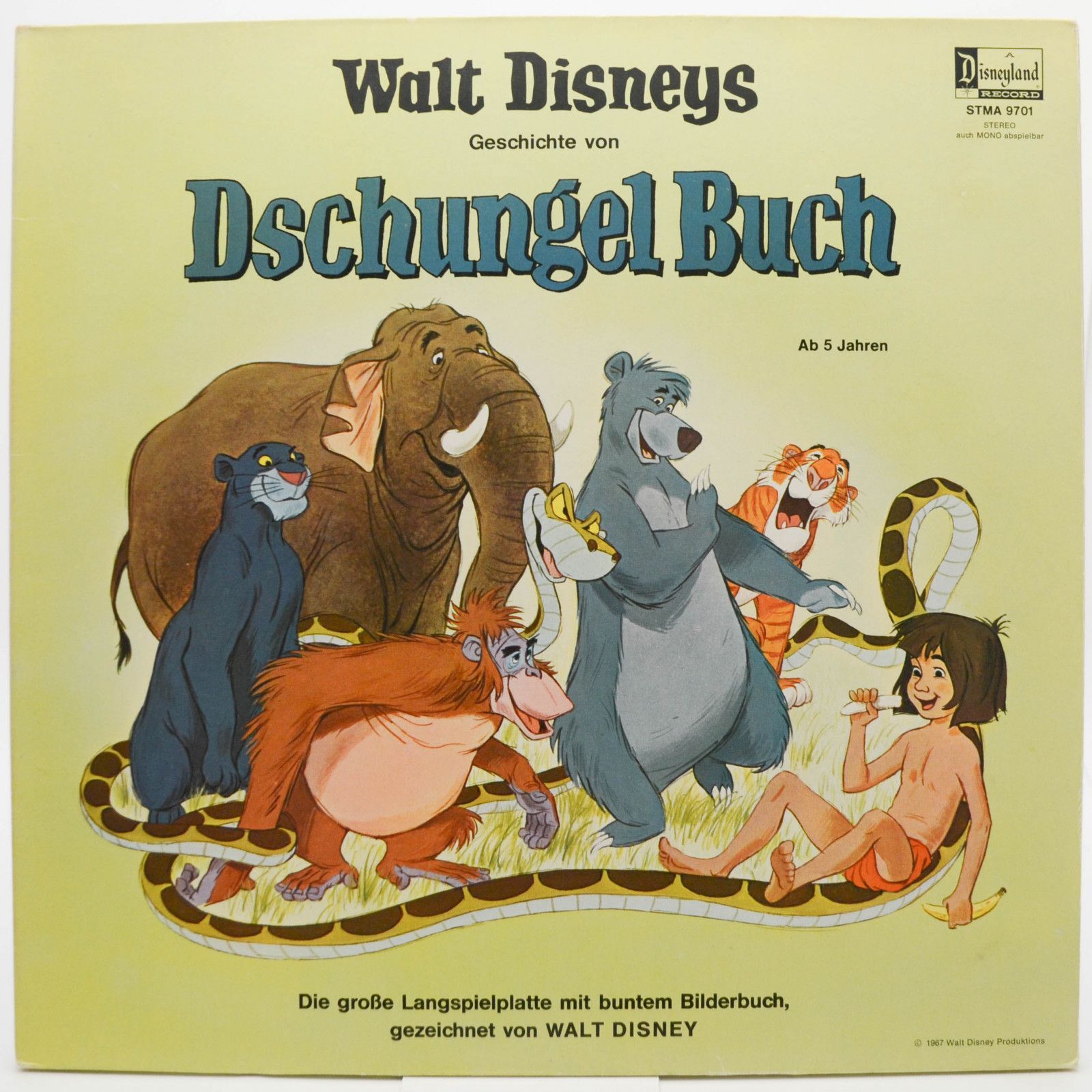 Виниловая пластинка Walt Disney — Dschungel Buch (booklet), 1972