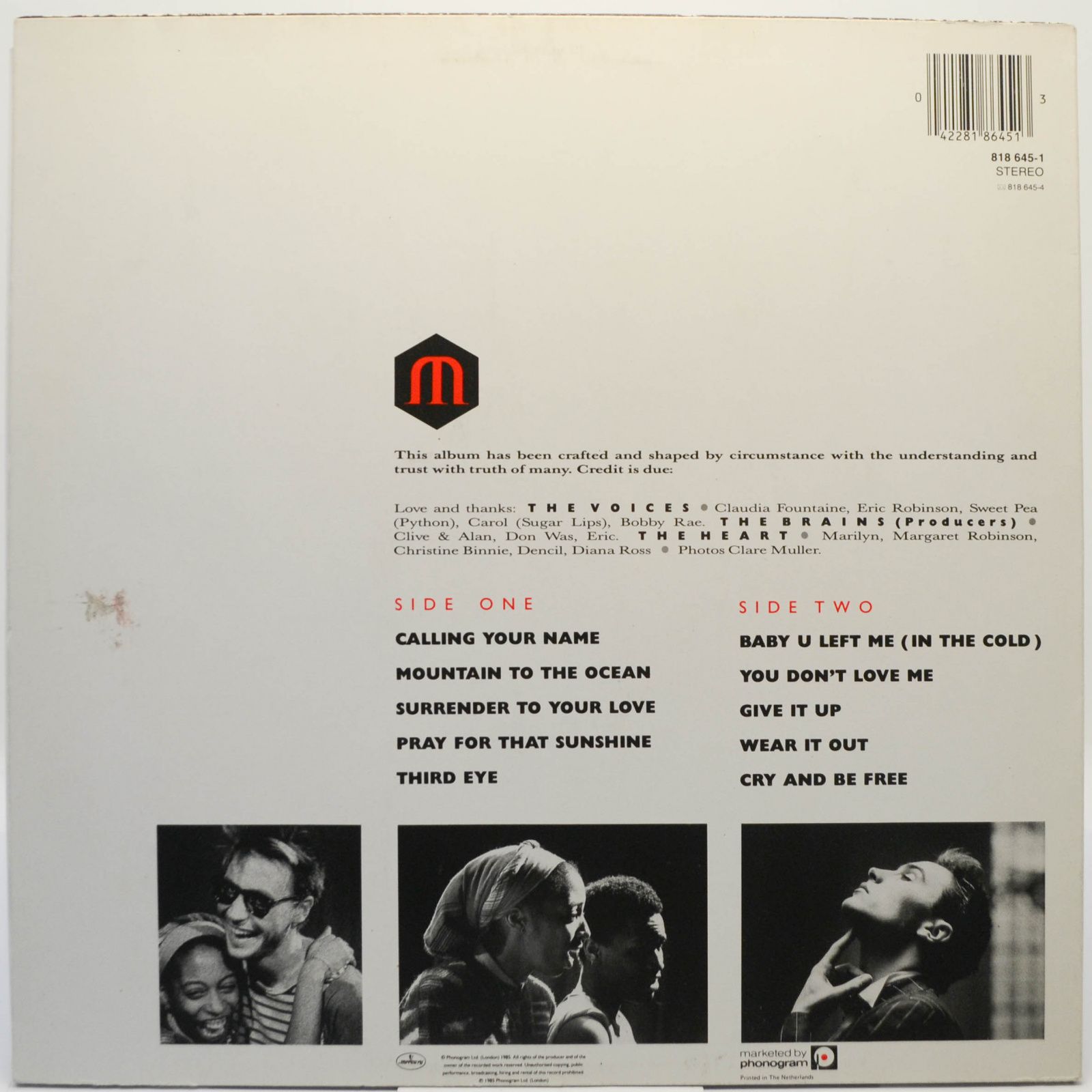 Виниловая пластинка Marilyn — Despite Straight Lines, 1985