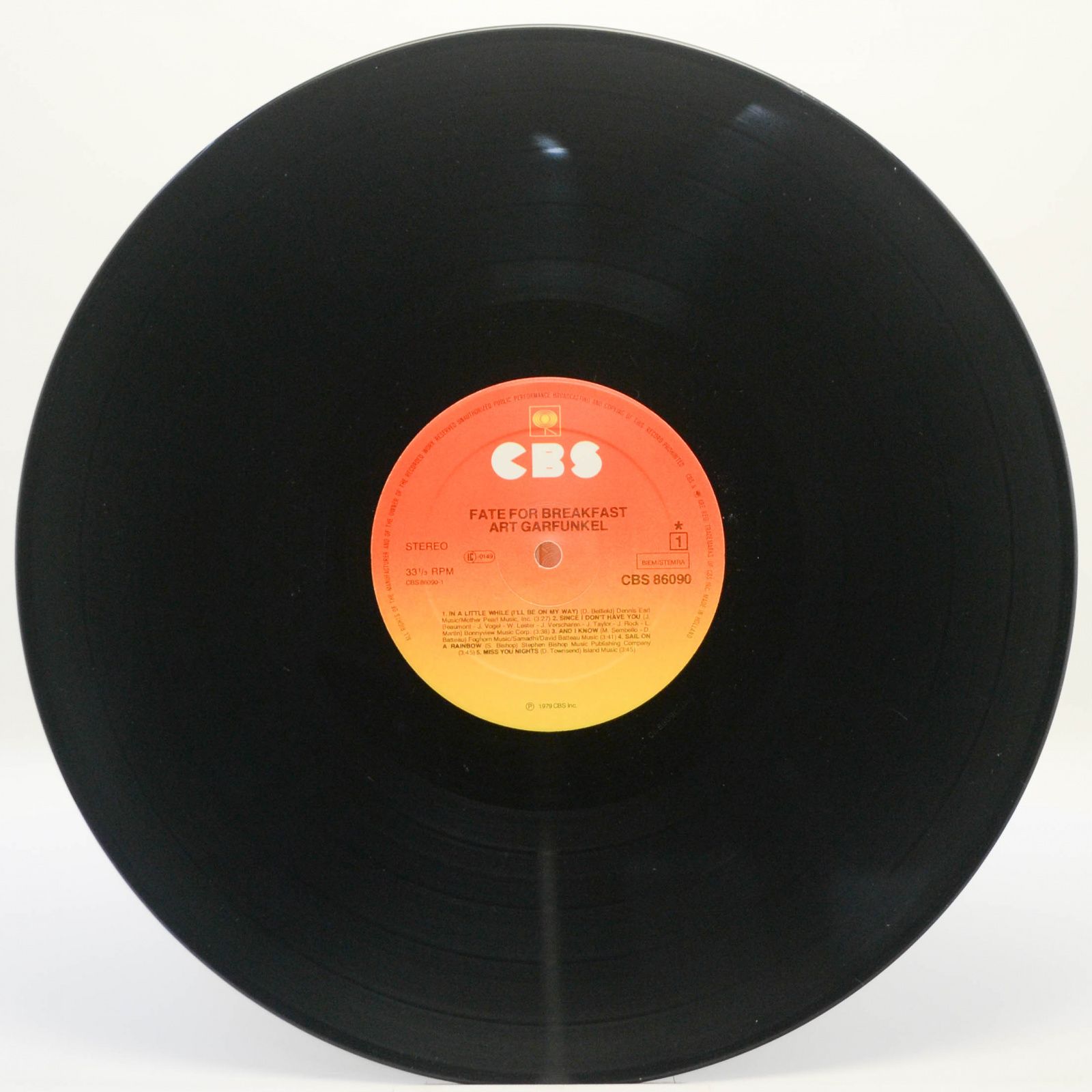 Art Garfunkel — Fate For Breakfast, 1979