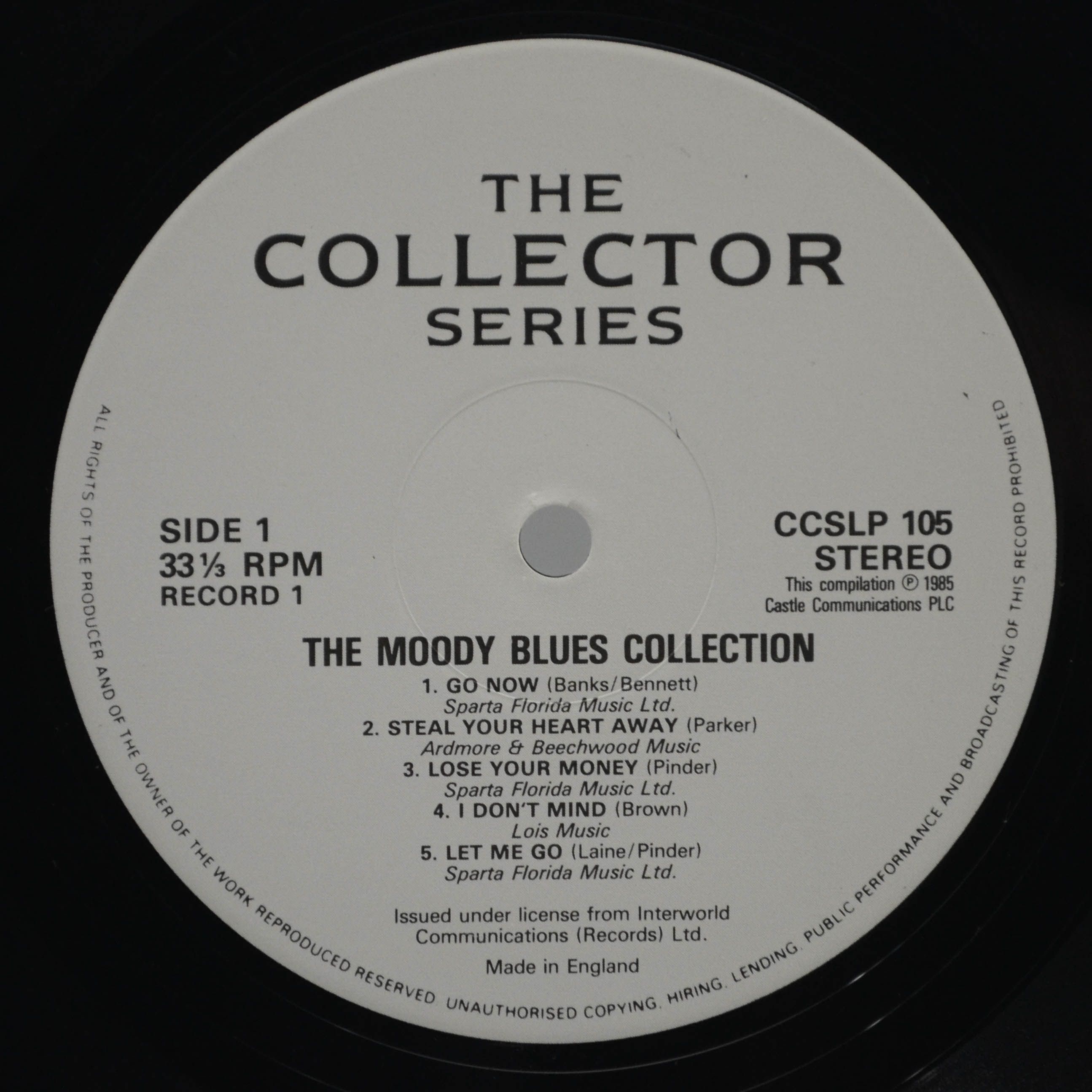 Виниловая пластинка Moody Blues — Collection (2LP, UK), 1985
