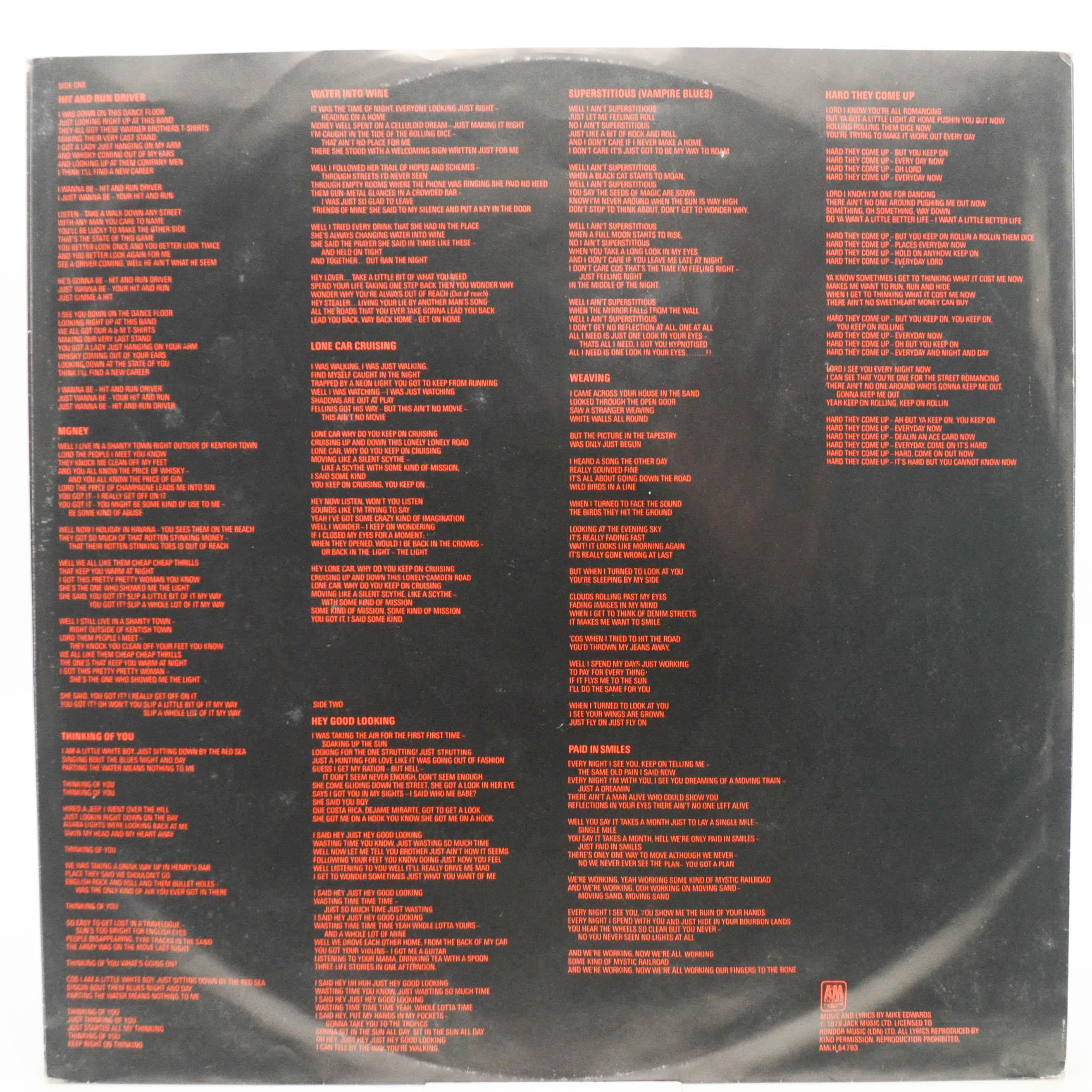Виниловая пластинка Live Wire — Pick It Up, 1979