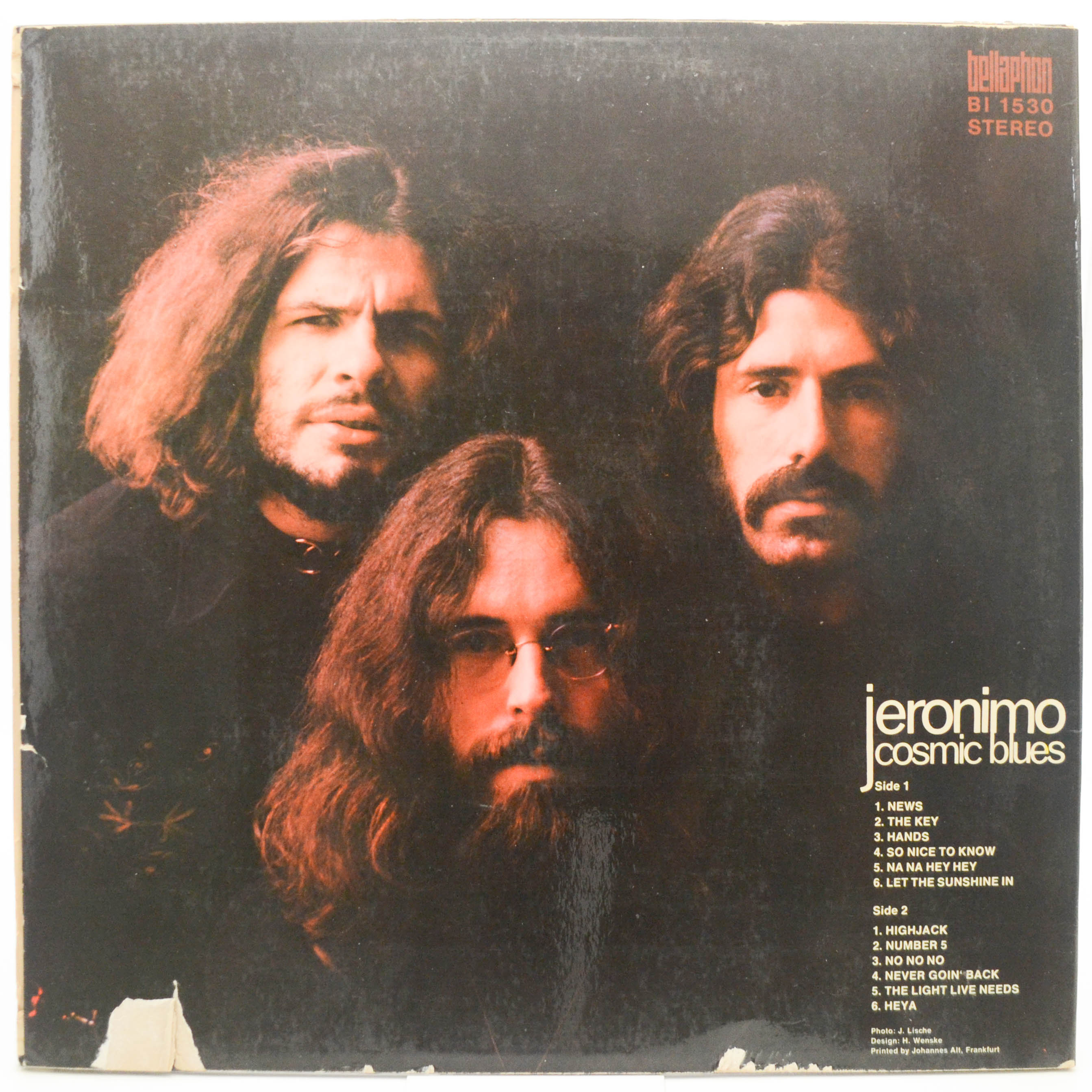 Виниловая пластинка Jeronimo — Cosmic Blues, 1970