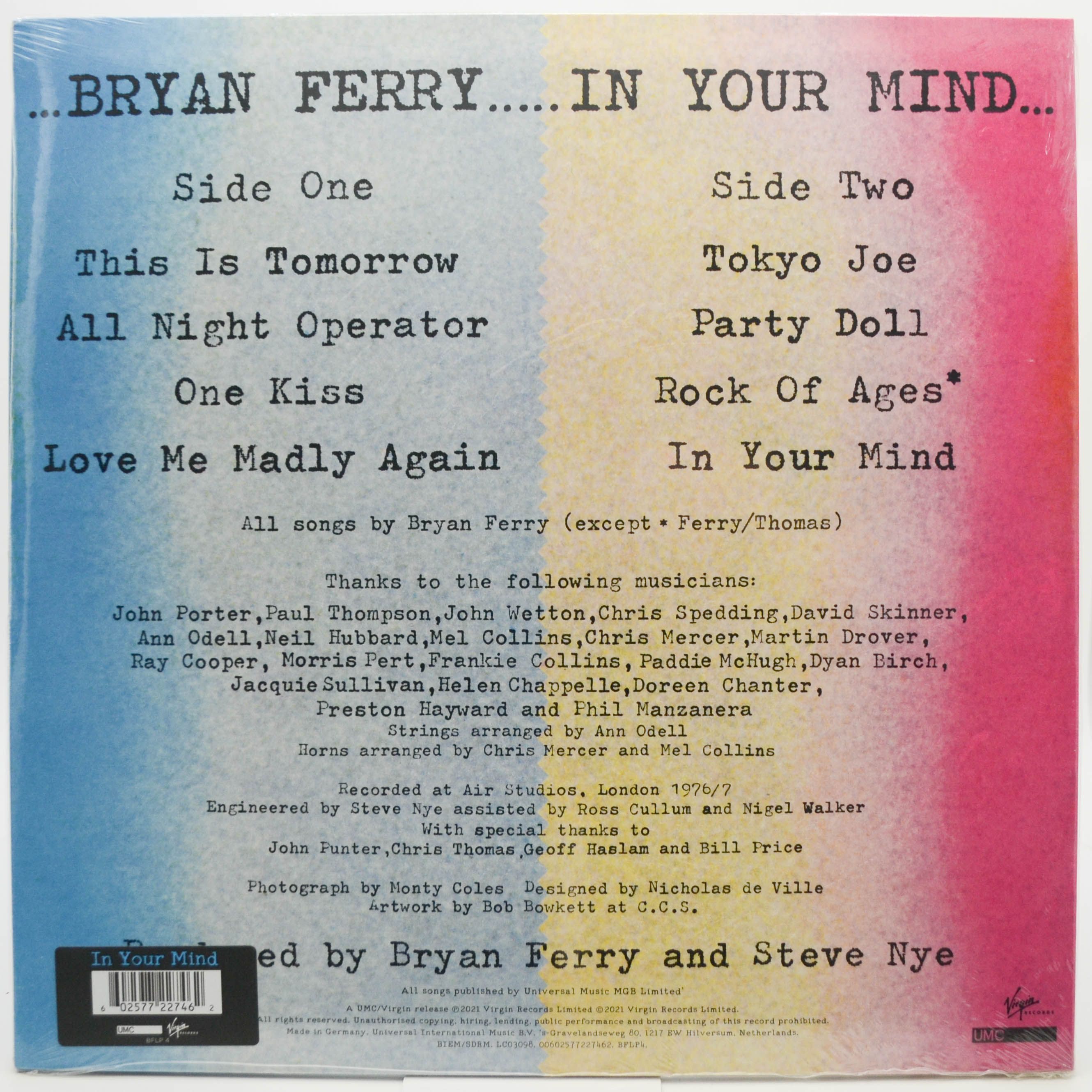Bryan Ferry — In Your Mind, 1977