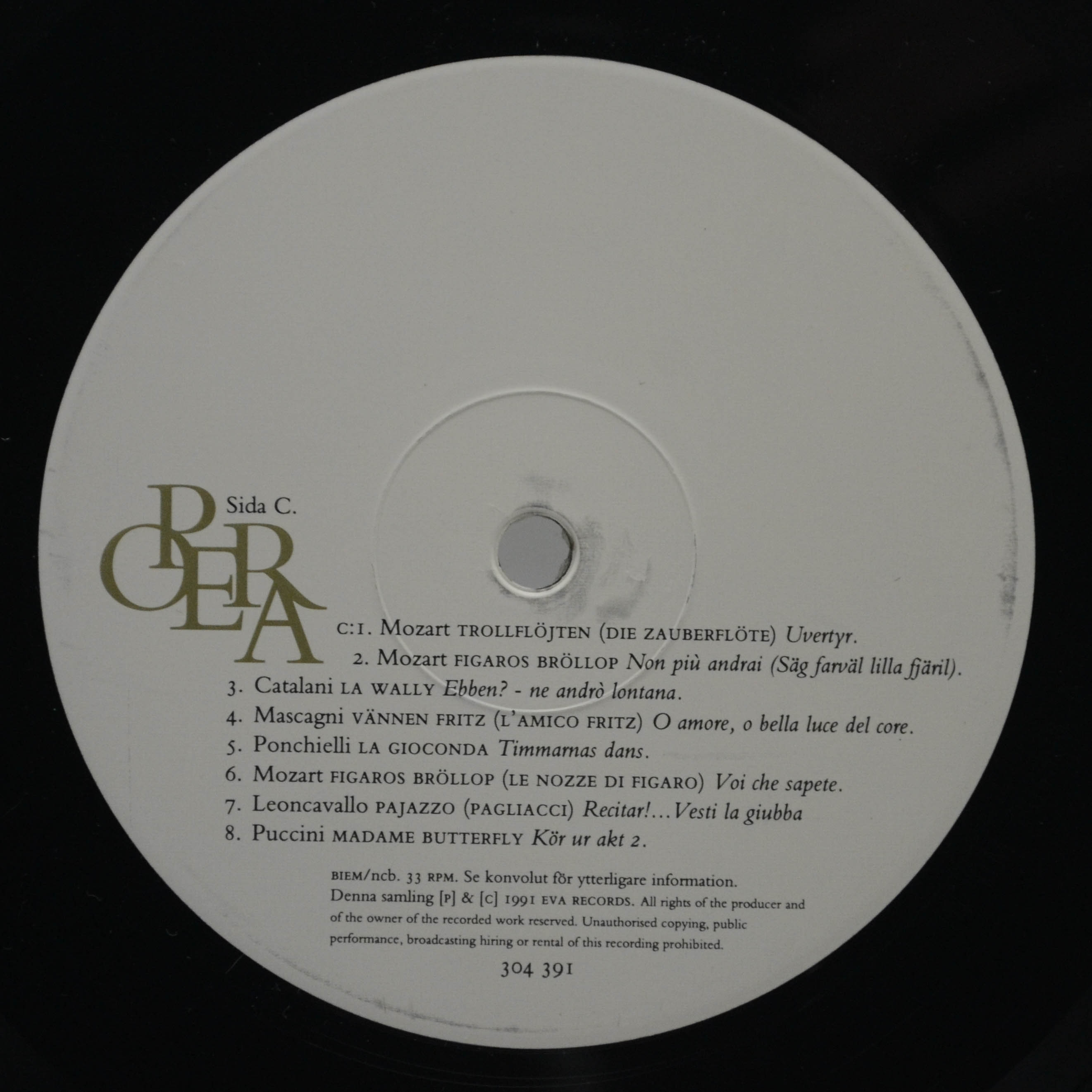 Various — Absolute Opera (2LP), 1991