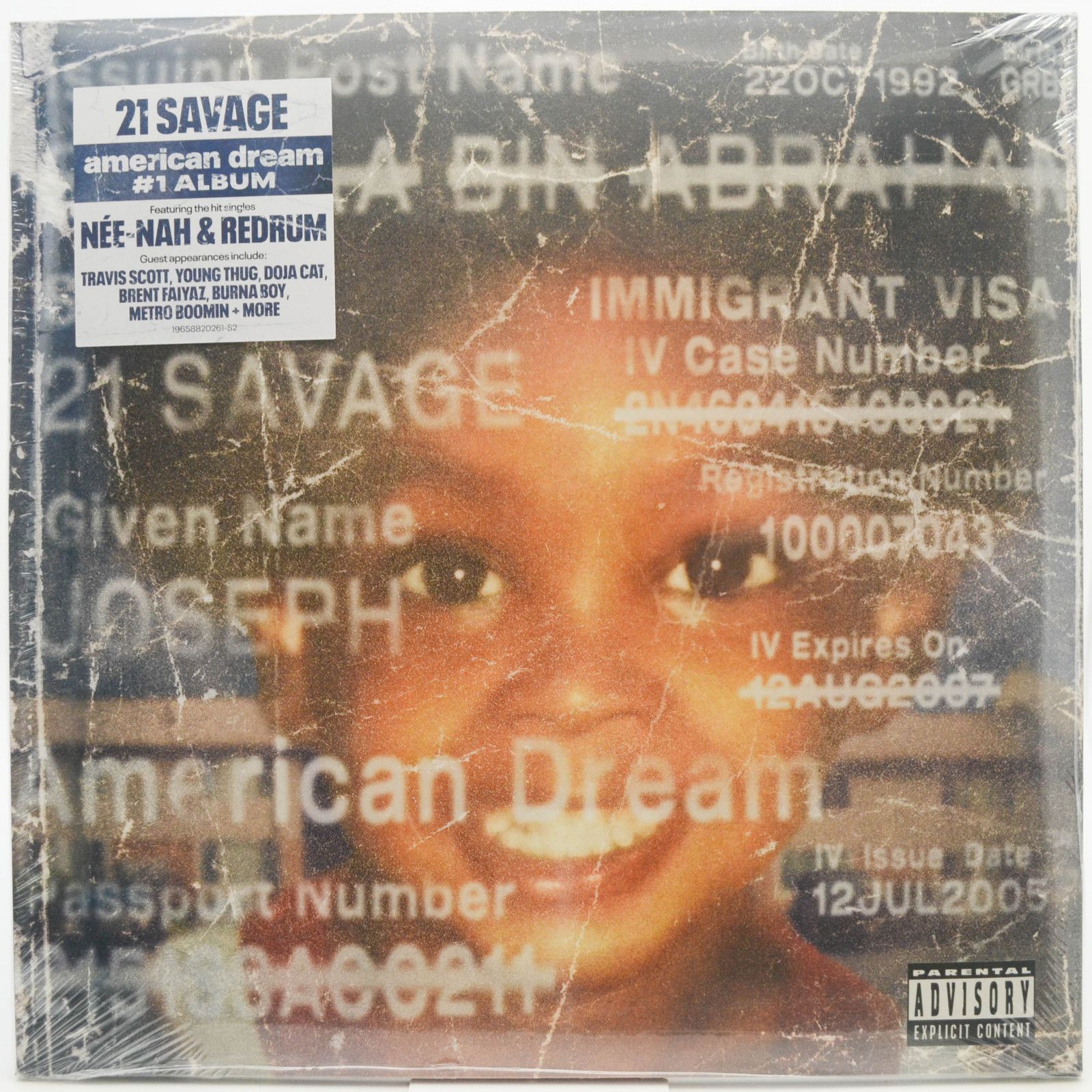 Виниловая пластинка 21 Savage — American Dream (2LP), 2024