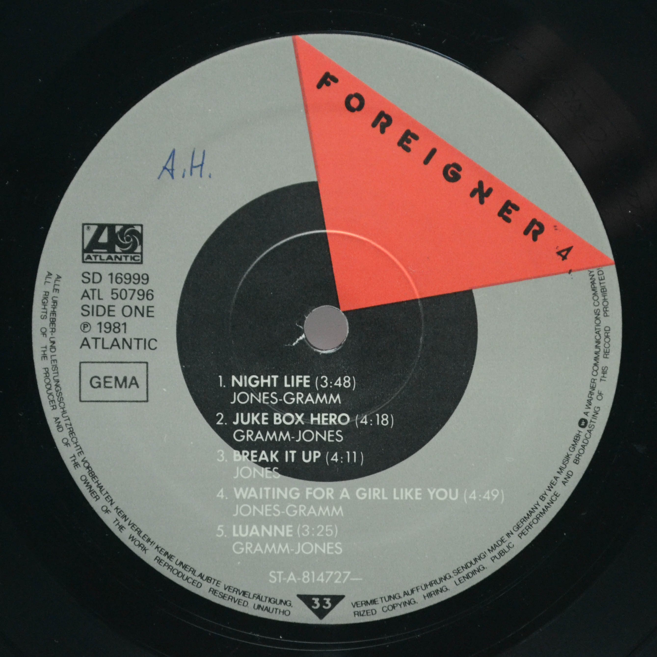 Foreigner — 4, 1981