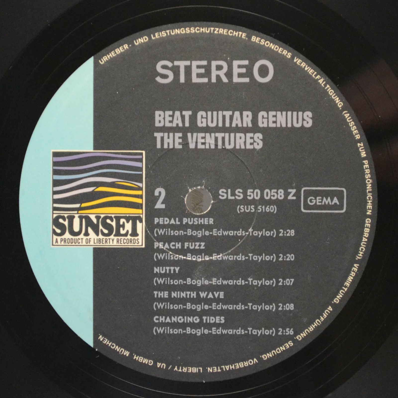 Виниловая пластинка Ventures — Beat Guitar Genius Of The Ventures, 1967